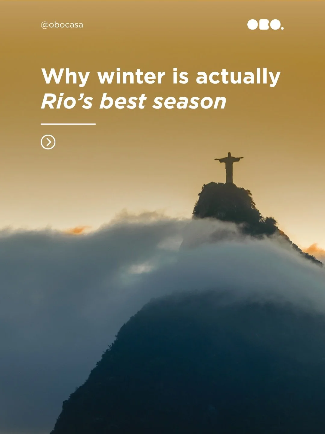 Why winter is actually Rio&rsquo;s best season ☀️
 
➡️ Mild temperatures, clear blue skies, and a much slower pace: Experience Ipanema without the heavy summer crowds.

➡️ Perfect Hiking Weather: The ideal time to explore the trails around the city w