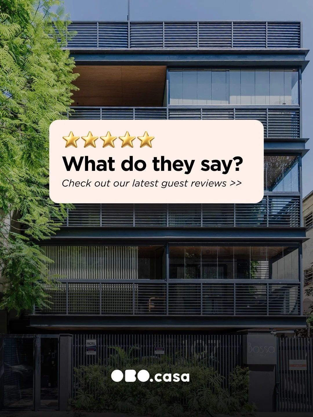 What are our guests saying about OBO Casa? 💬

There&rsquo;s no better feeling than knowing OBO Casa made someone&rsquo;s Rio experience unforgettable.

〰️ Our goal is simple: a space in Ipanema that feels like home &mdash; warm, functional, and deep