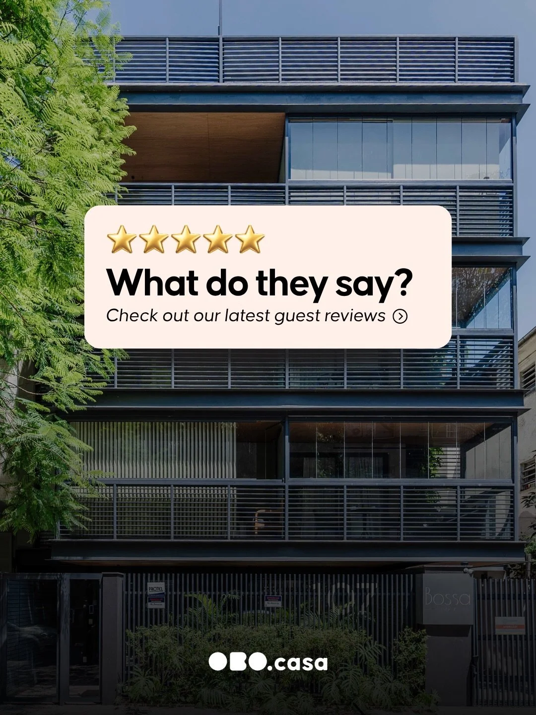What are our guests saying about OBO Casa? 💬

There&rsquo;s no better feeling than knowing OBO Casa made someone&rsquo;s Rio experience unforgettable.

〰️ Our goal is simple: a space in Ipanema that feels like home &mdash; warm, functional, and deep