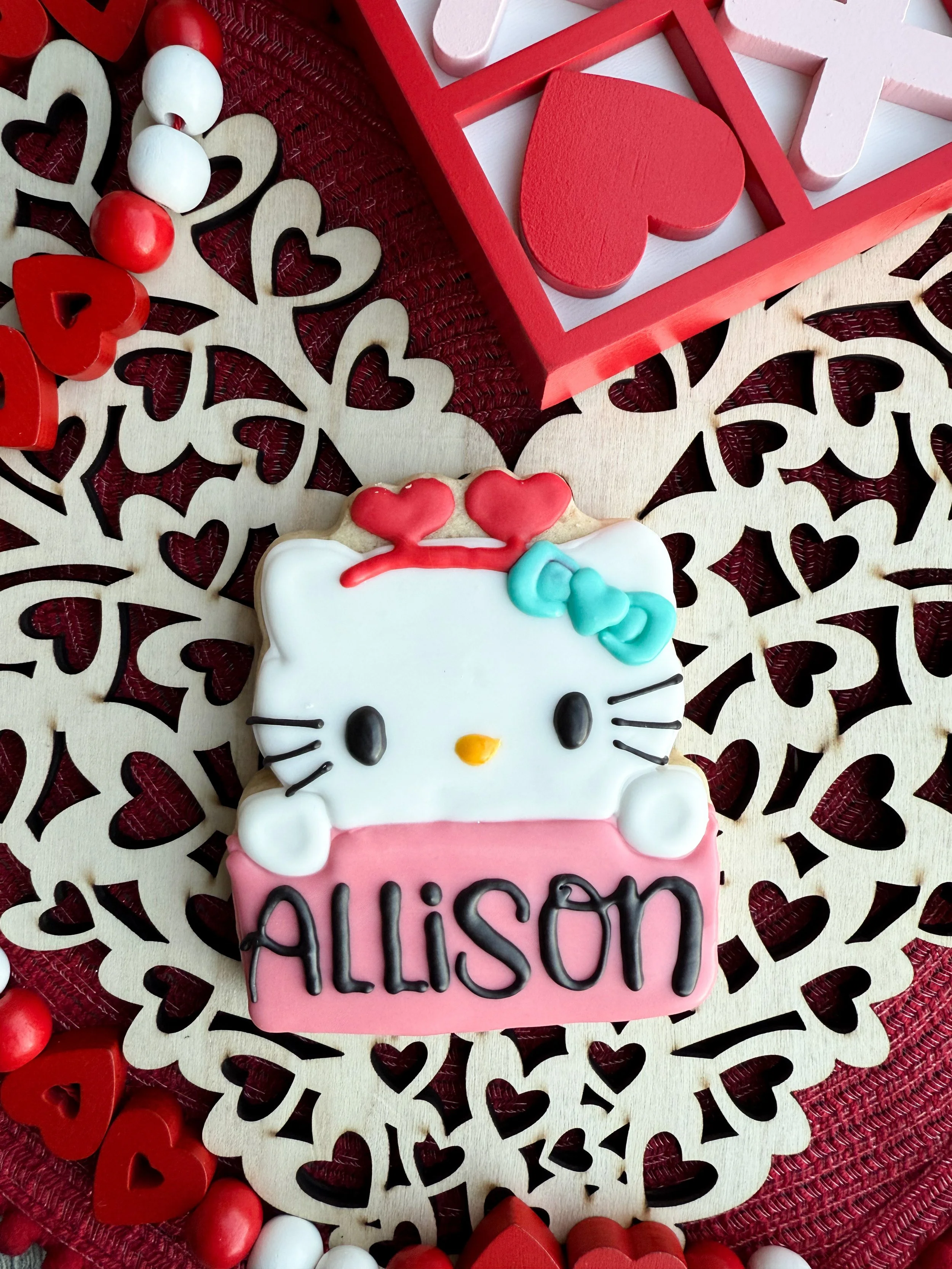 Hello Kitty Personalized Cookie