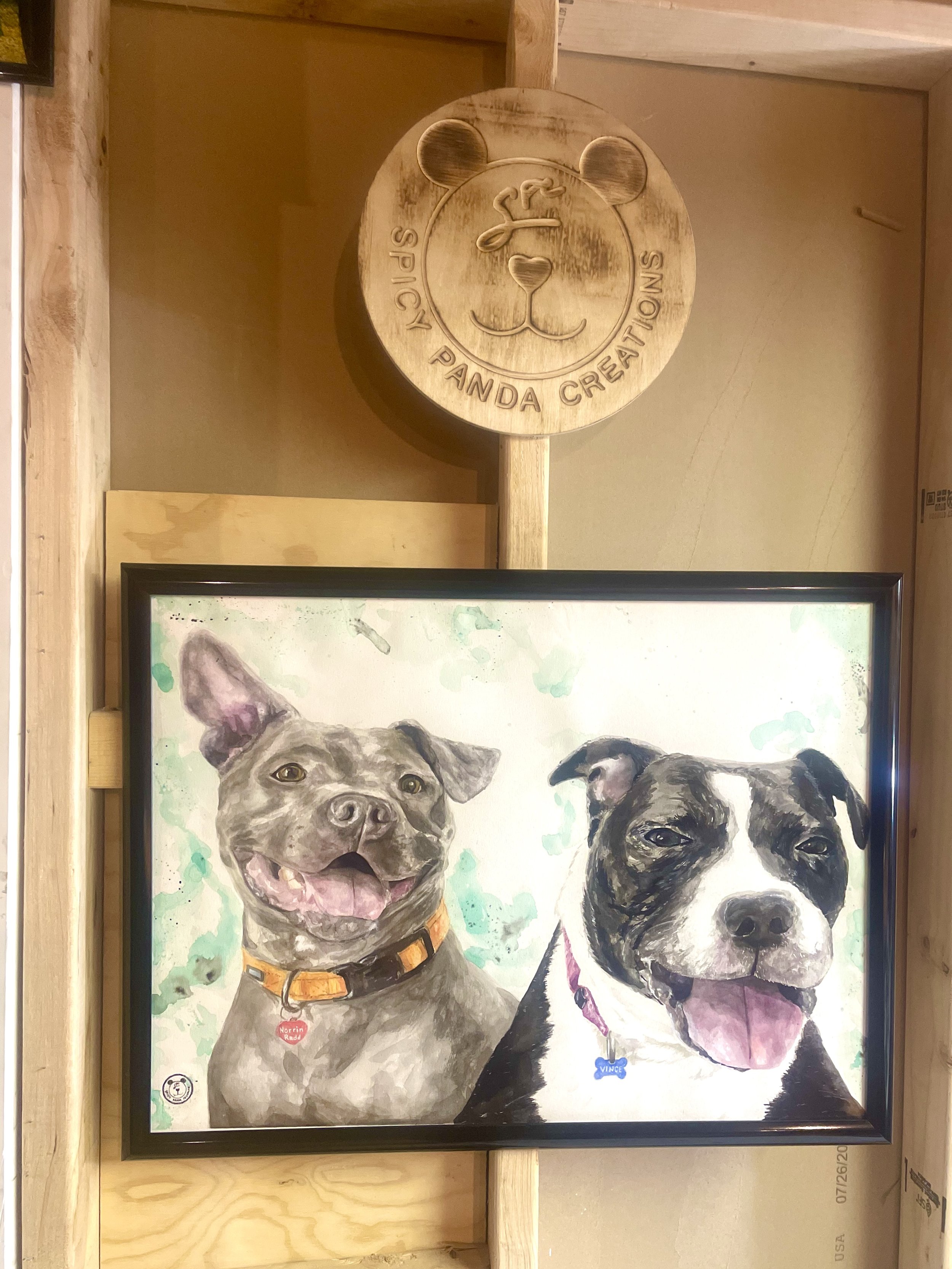 Norrin and Vince: Dog Portrait