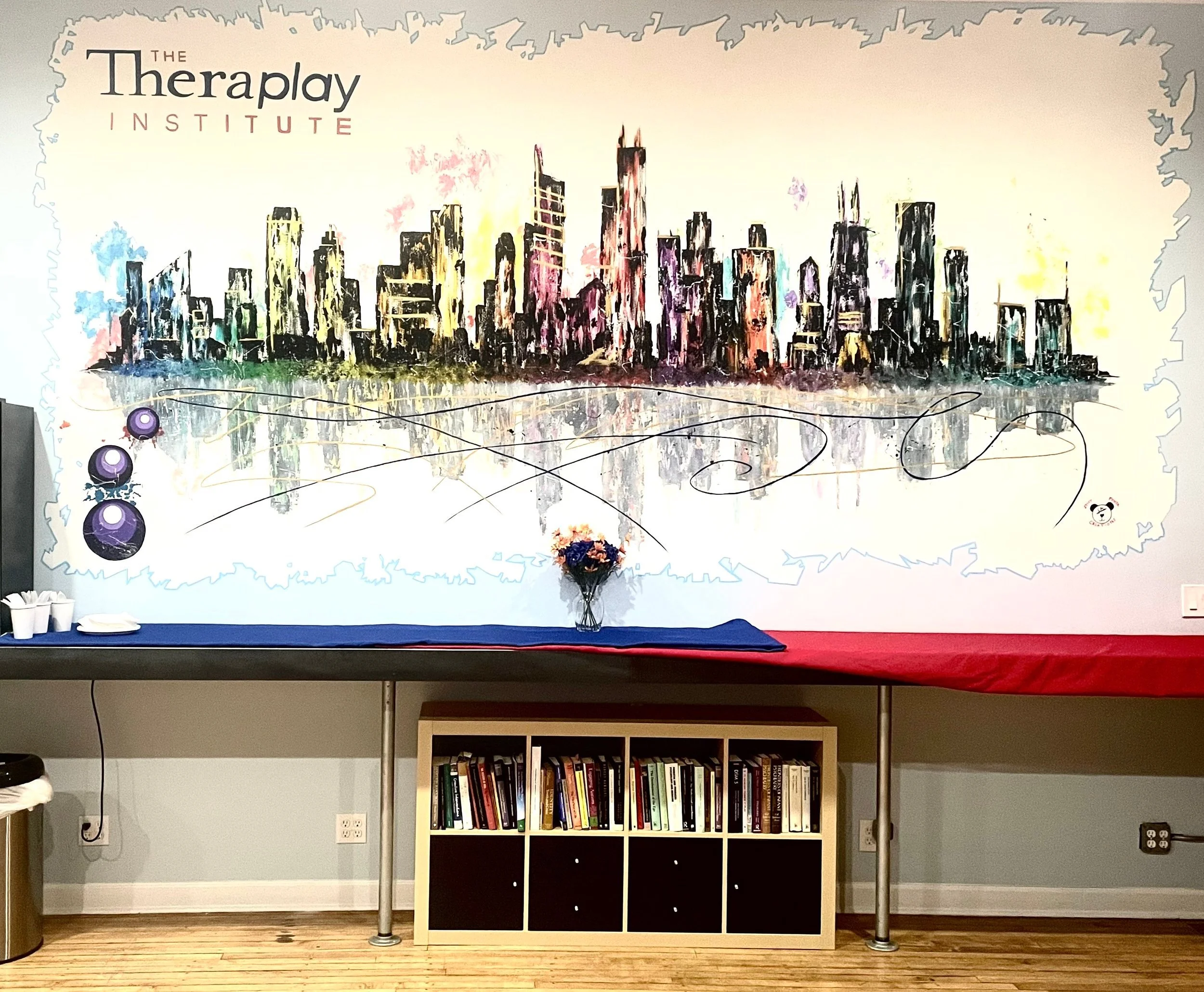 Abstract City Mural- The Theraplay Institute