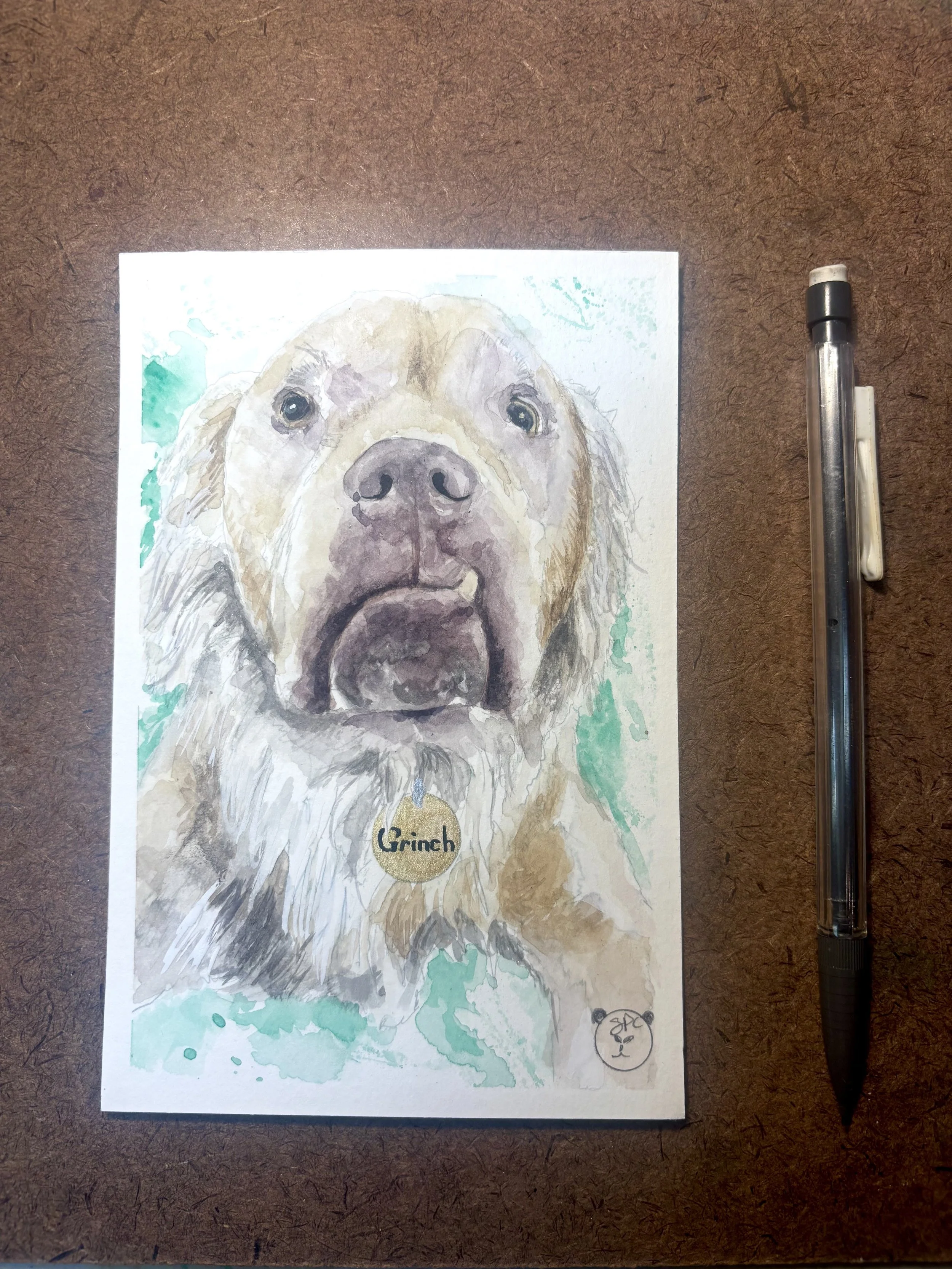 Grinch- Dog Portrait