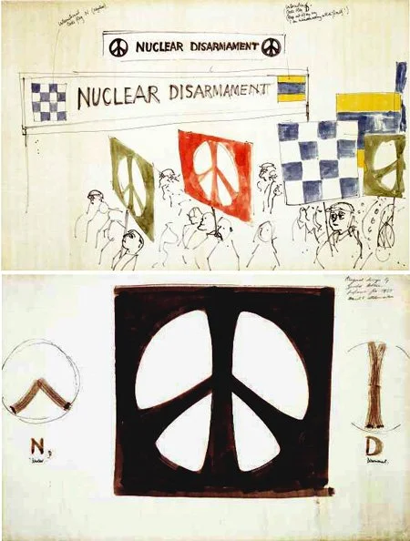 One Peace Sign Origins of the Peace Sign — The Nuclear World Project