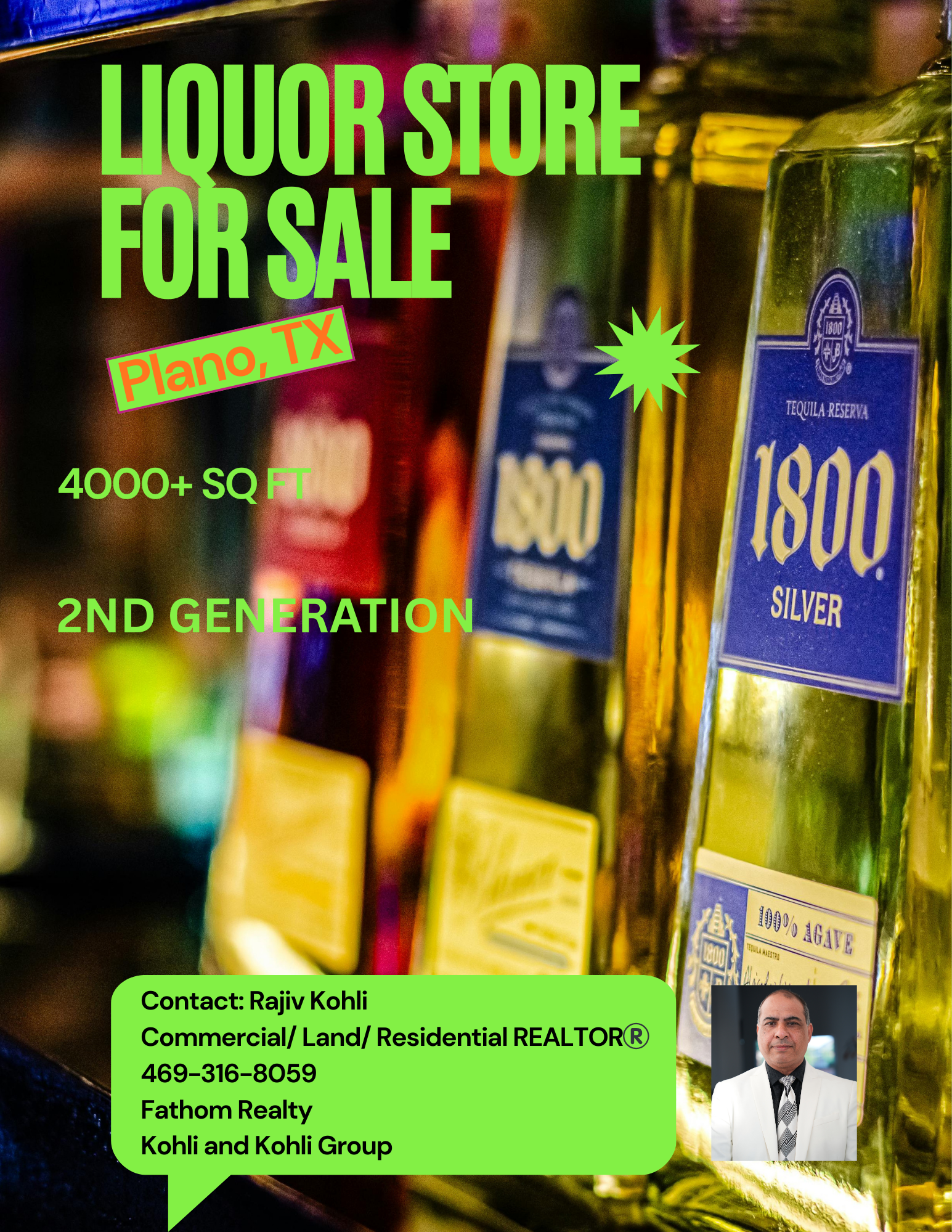 2nd Generation Liquor Store for Sale in Plano. Currently Operating (Sample Picture)