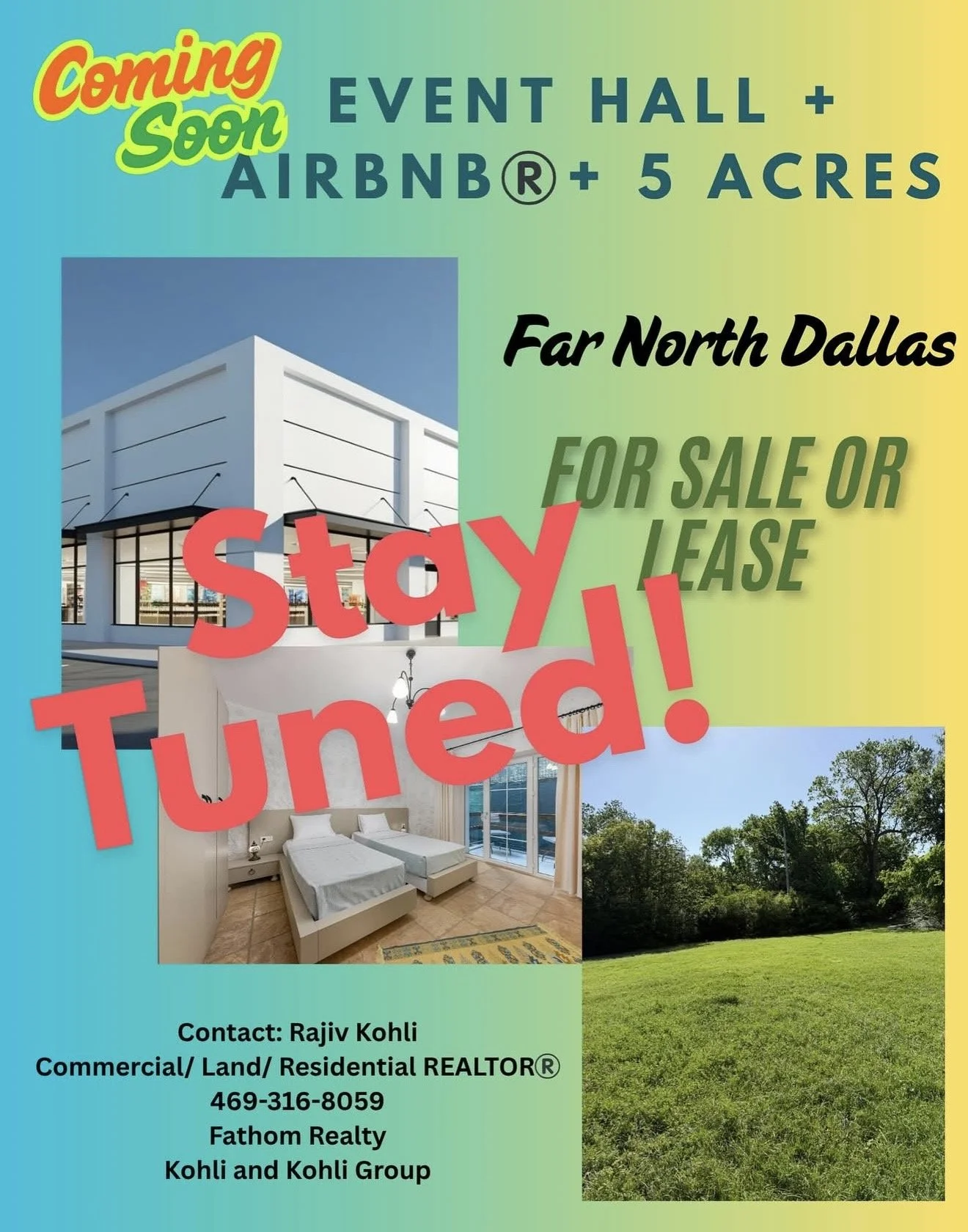 MCKINNEY 5 ACRES + 5000 SQ FT EVENT HALL + AIRBNB® HOME (INCOME PRODUCING) (SAMPLE PICTURE)