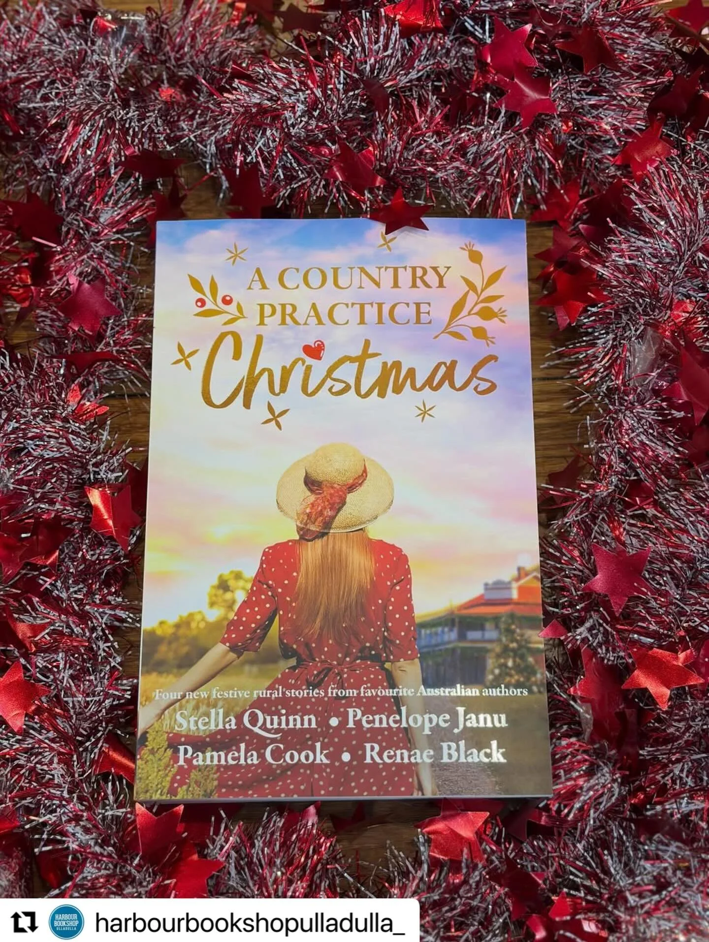 So good to see A Country Practice Christmas out and about in bookstores, and especially at my fave @harbourbookshopulladulla_ 📚

I loved writing The Ghost of Christmas Past for this collection. It&rsquo;s the story of small town psychologist Hannah 