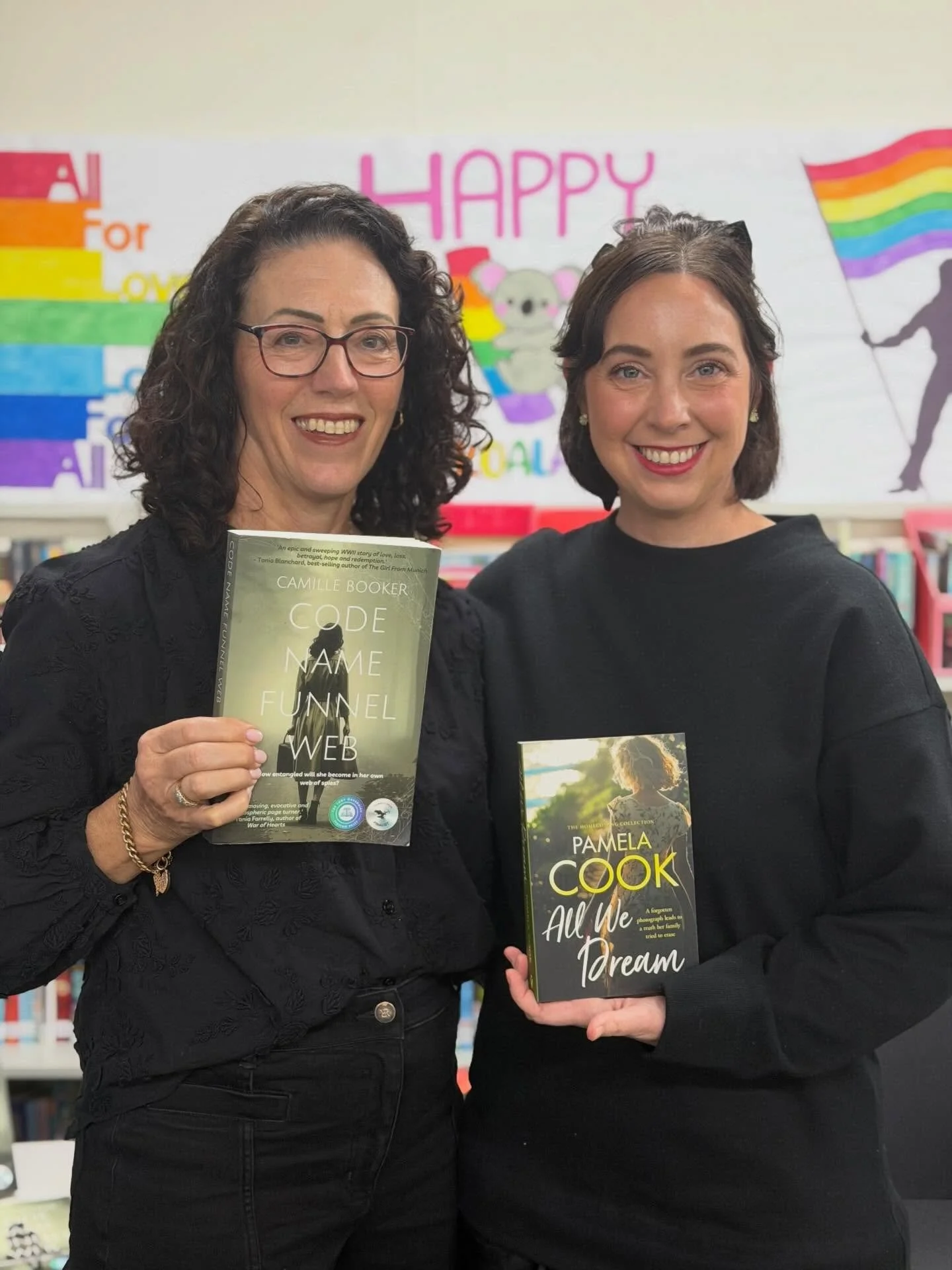 Chatting to fellow writers about their books is always such a joy! 🥹 

Tonight I had the pleasure of interviewing historical fiction author @camillebookerauthor about her new release Code Name Funnel Web, at Helensburgh Library. 

A great talk and a
