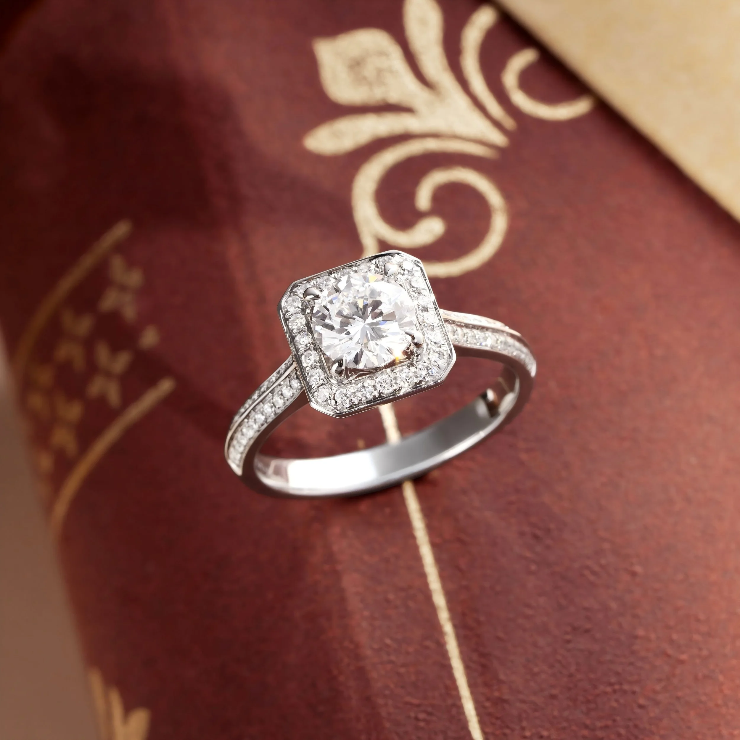 Cremation Diamond Ring -- R2111