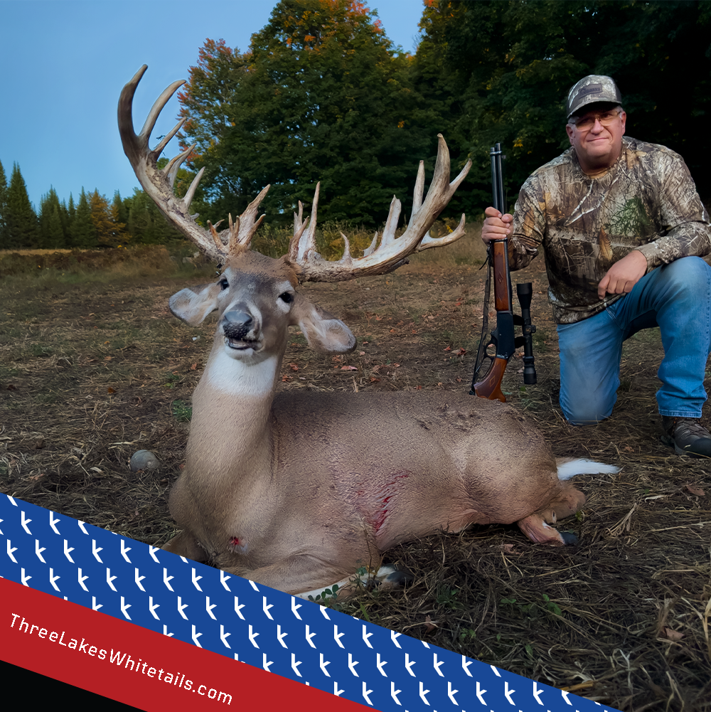 Nice Shooting! Kevin at Three Lakes Whitetails