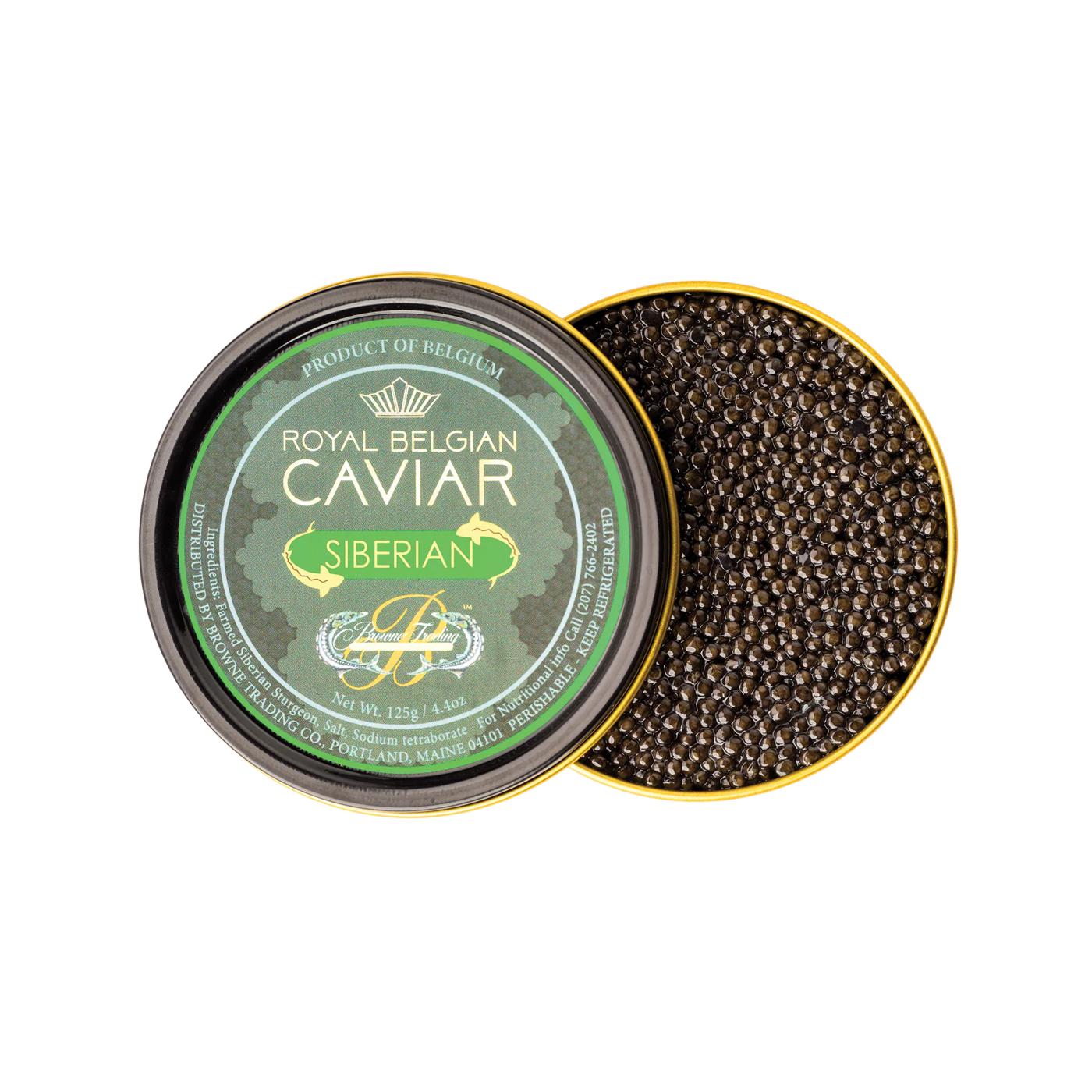 Royal Belgian  Siberian Caviar  Species: Siberian Sturgeon (Acipenser baerii)   Size: 1oz,4oz, 8oz +  Origin: Belgium houston local delivery