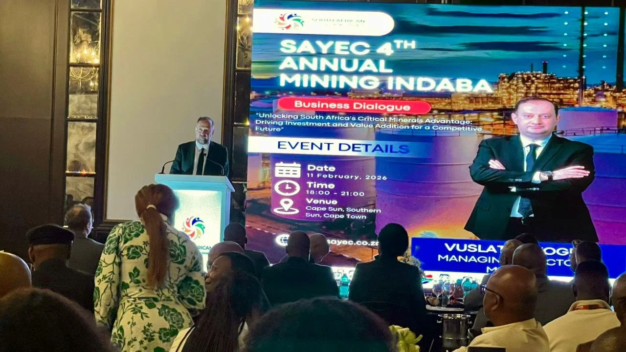 Vuslat Bayoglu speaks at SAYEC Mining Indaba Business Dialogue