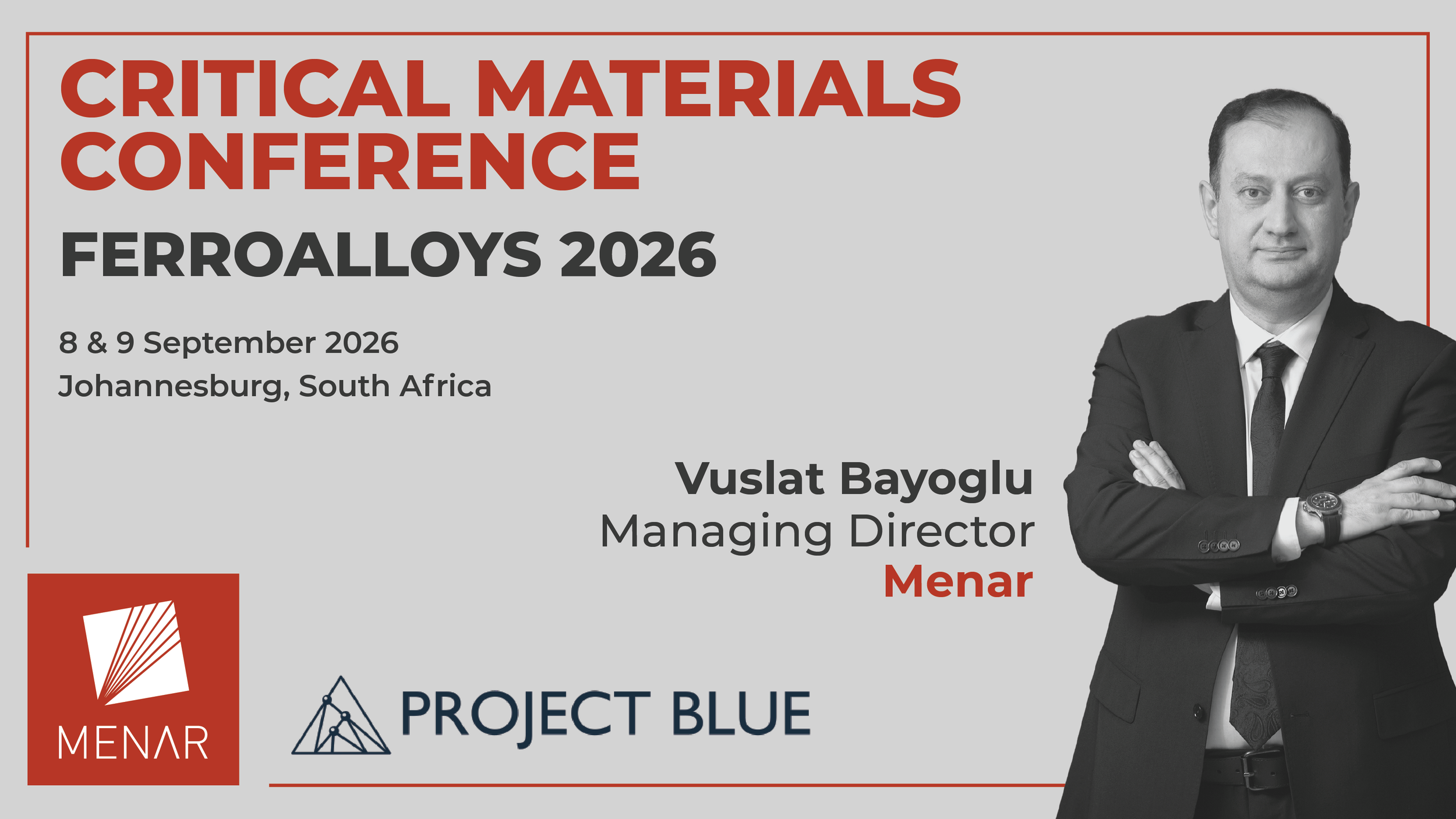 Menar MD Vuslat Bayoglu speaks at the Critical Materials Conference