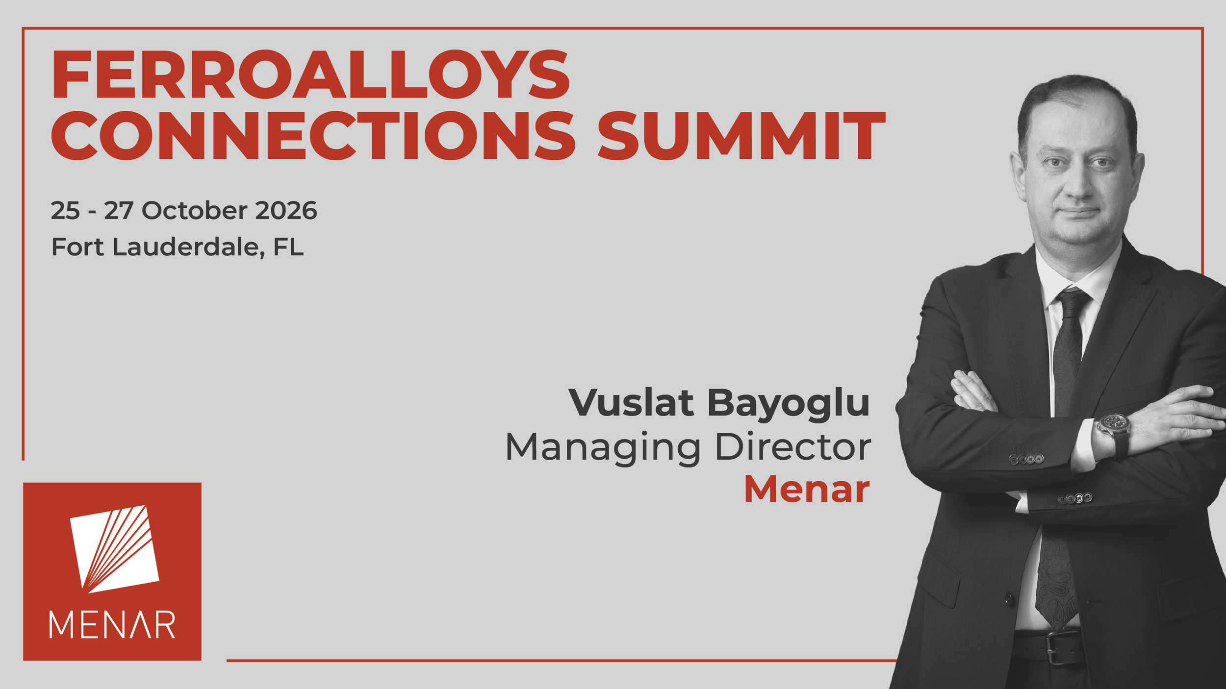 Menar MD Vuslat Bayoglu speaks at the Ferroalloys Connections Summit
