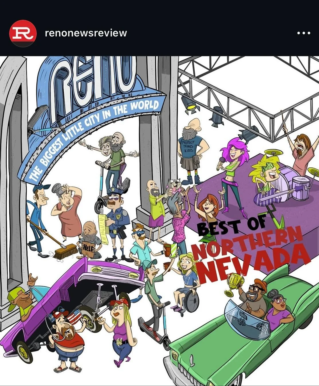 We weren&rsquo;t on the standard best of list this year however @mcmoberly was kind of enough to choose us for one of his staff picks!  His write up says it all, always open to ideas big or crazy!
Thanks @renonewsreview 

#renonewsandreview #print