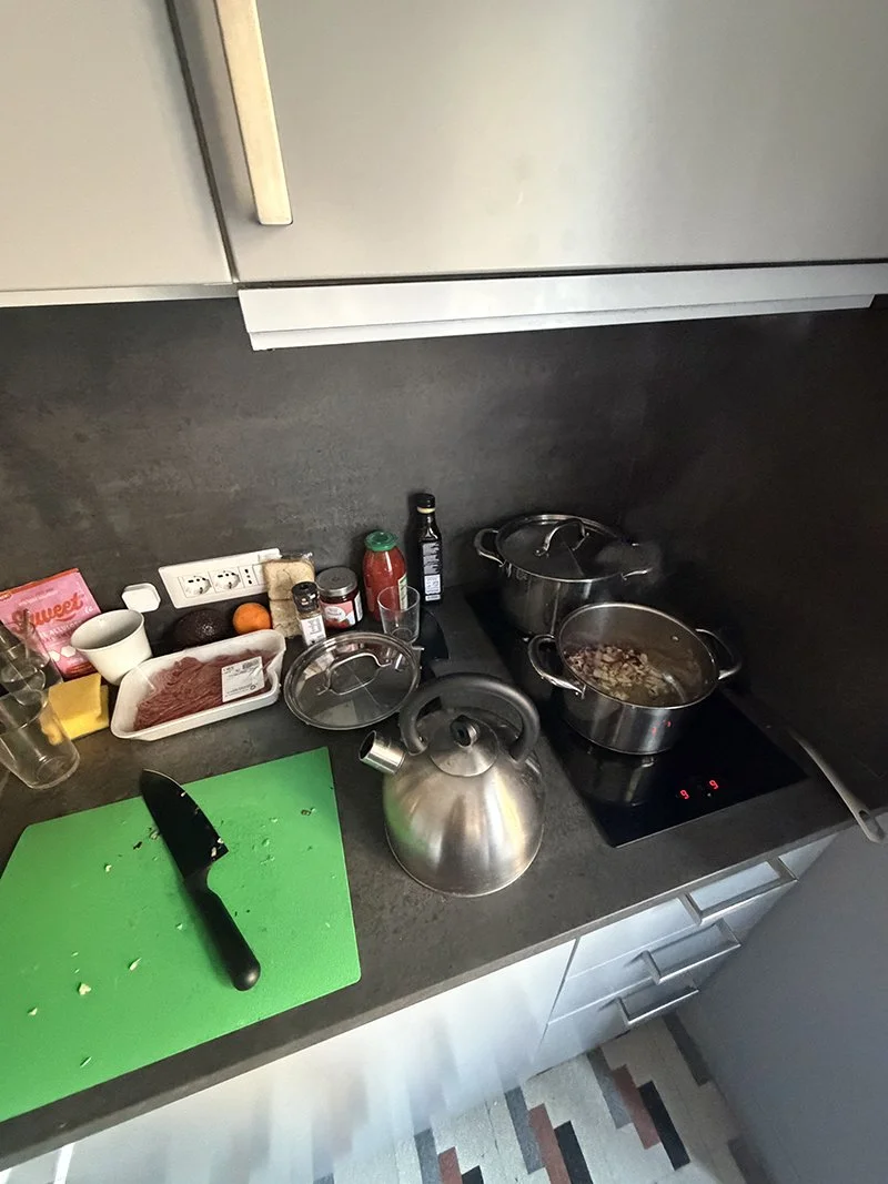 Evidence of Kade taking a turn to cook!!