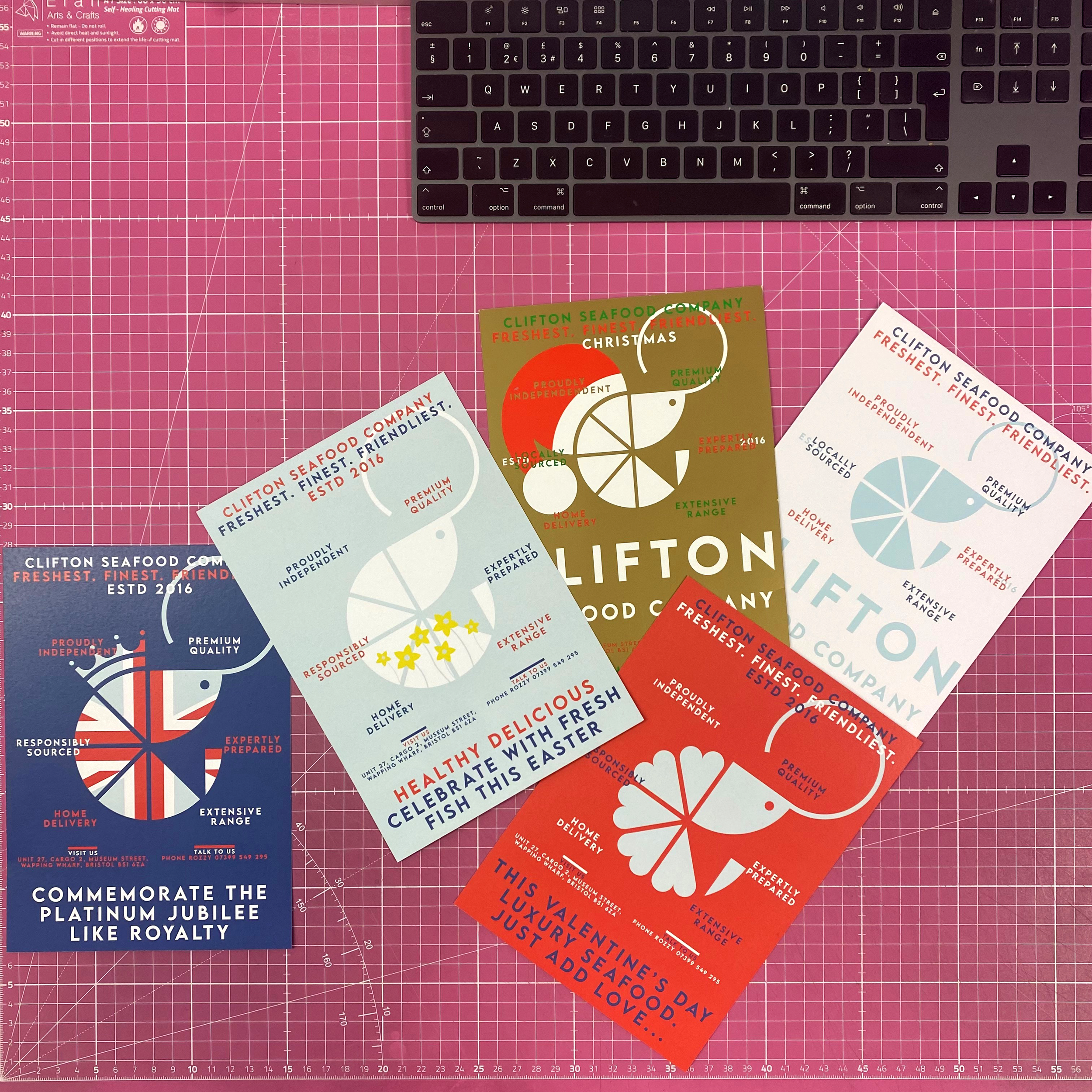 Quarterly promotional flyers