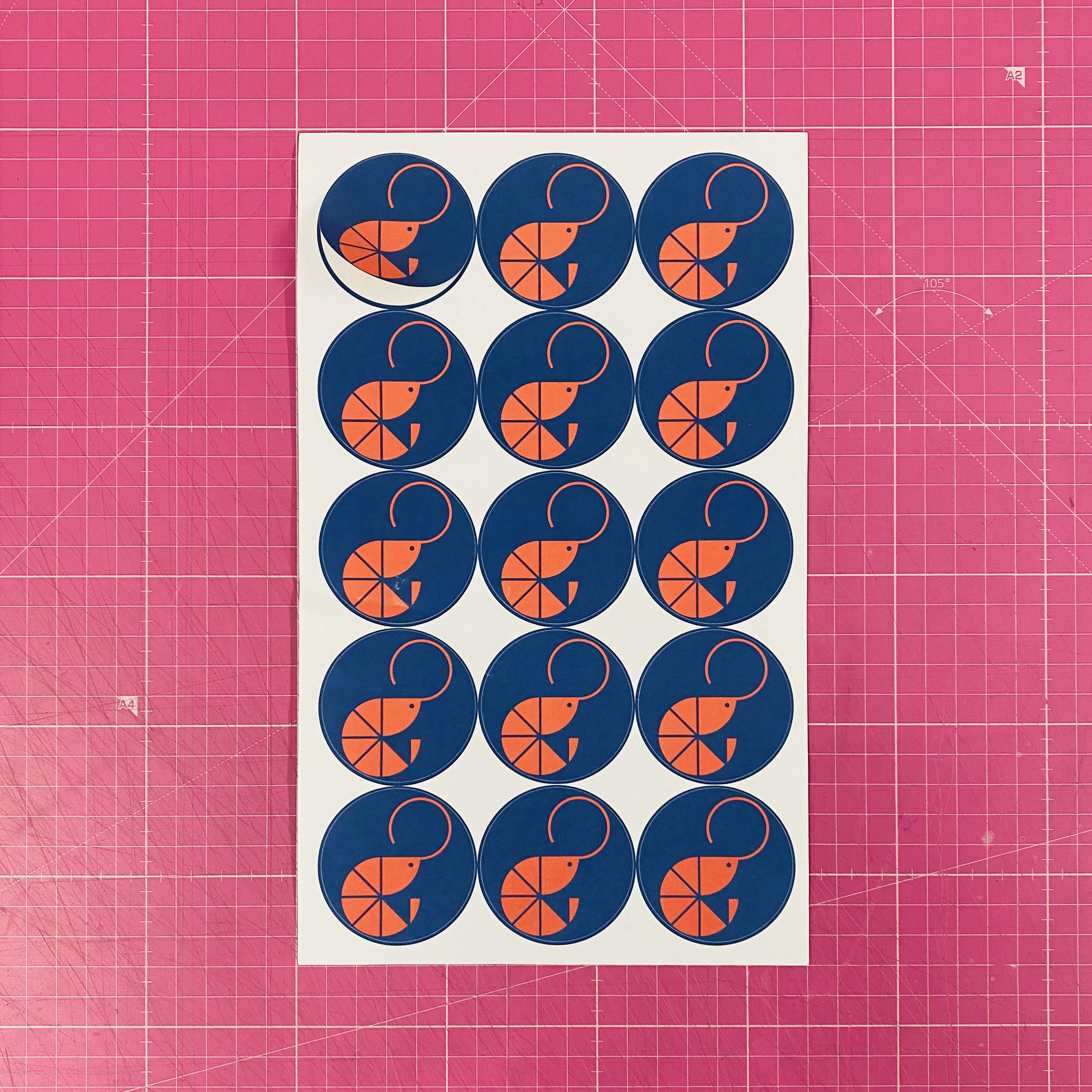 Fish order stickers