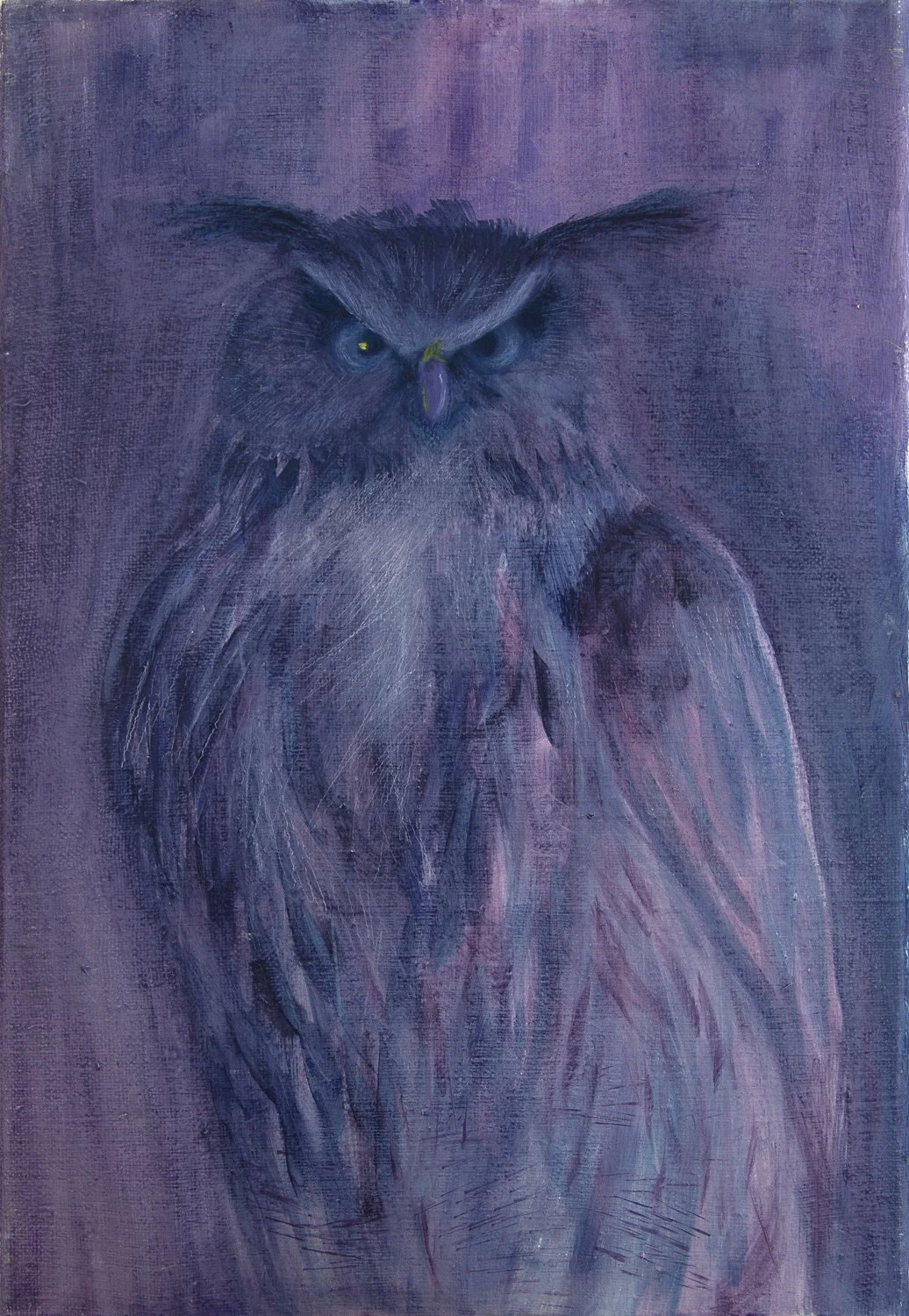 Bubo Bubo Purpureus öljyvärimaalaus Emmi Nummela