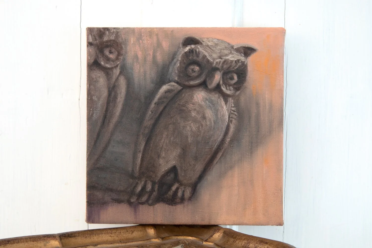 Skatan pöllöt öljyvärimaalaus Emmi Nummela