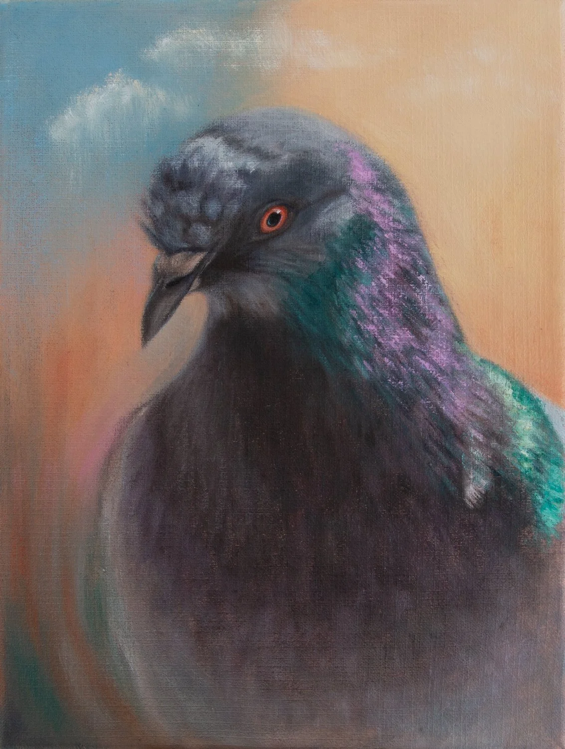 Katujen kuningatar / 27×35cm / Öljyväri kankaalle / 2026
