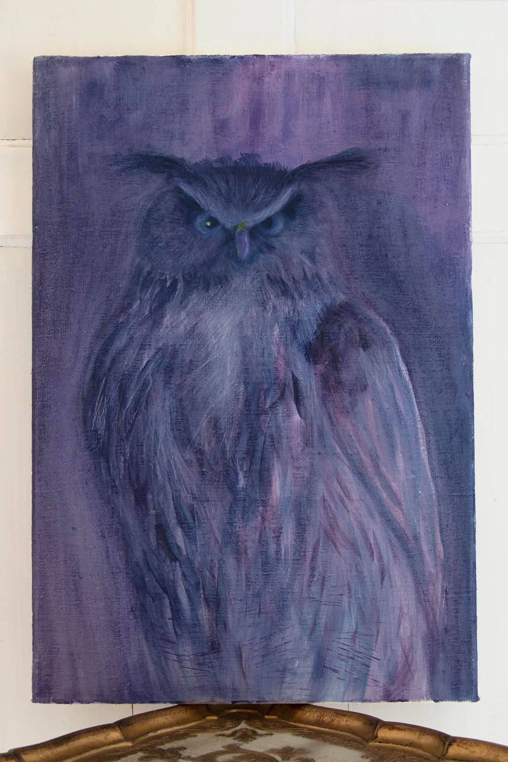 Bubo Bubo Purpureus öljyvärimaalaus Emmi Nummela
