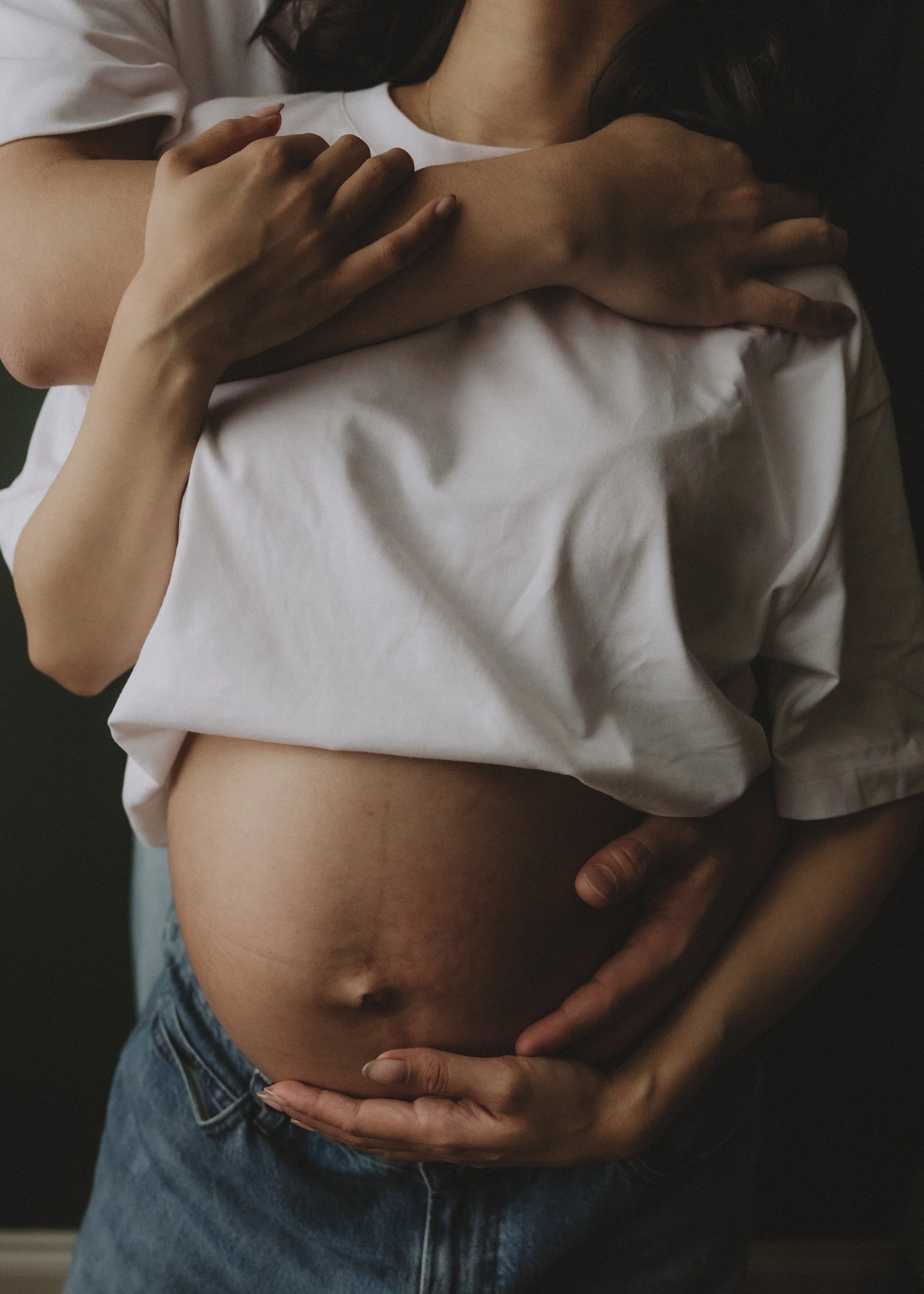 Studio maternity photoshoot in Hertfordshire