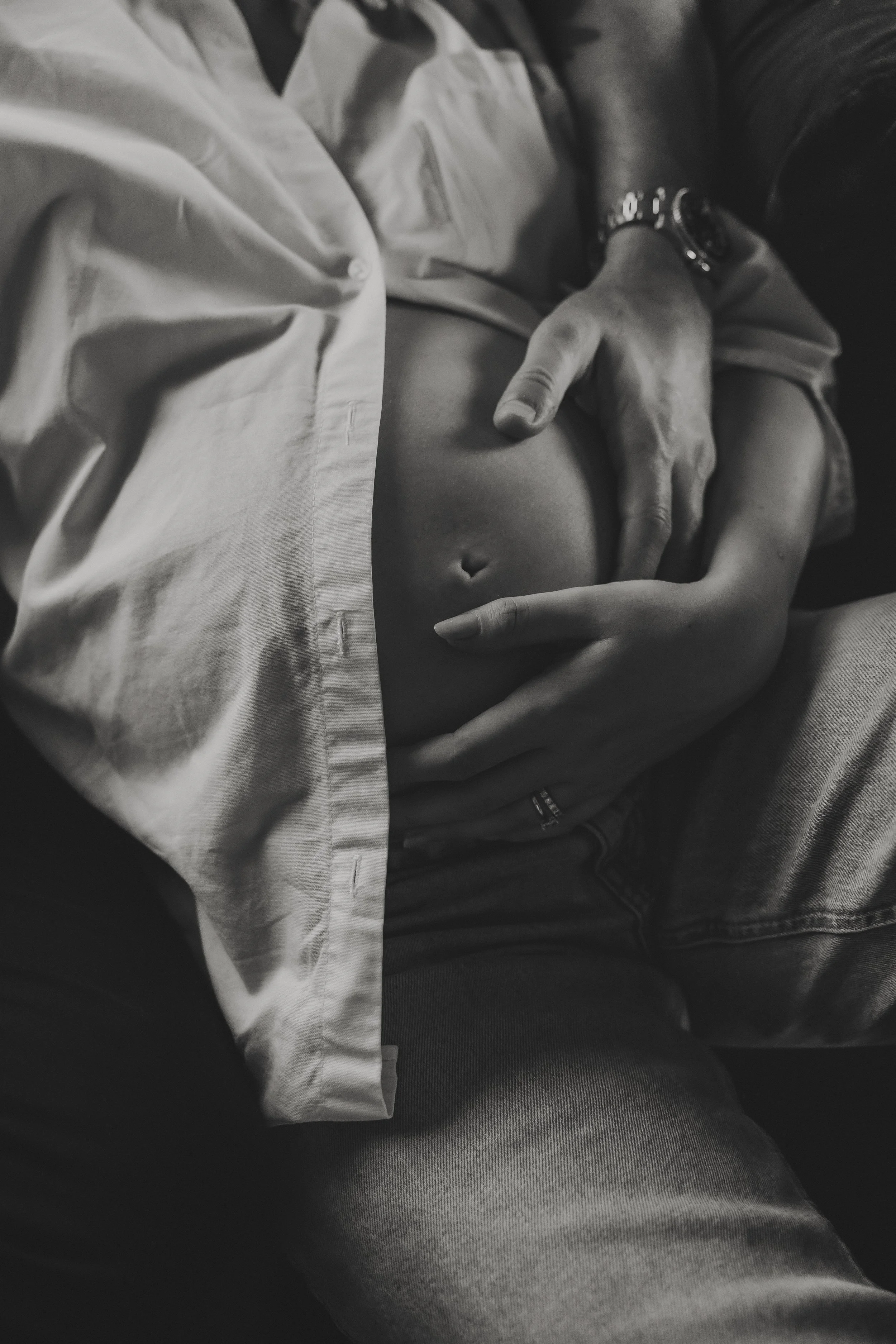 Studio maternity photoshoot in Hertfordshire