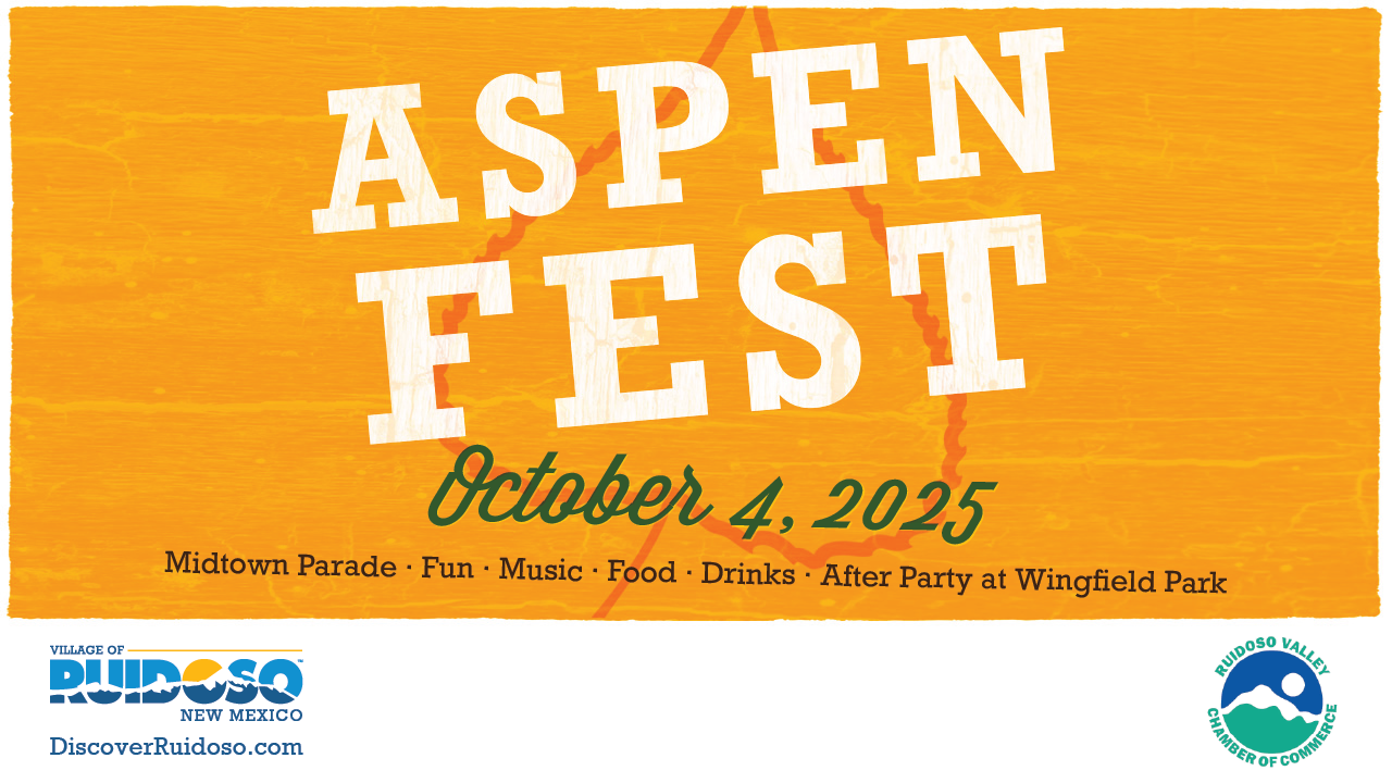 Promotional event graphic for AspenFest in Ruidoso, NM