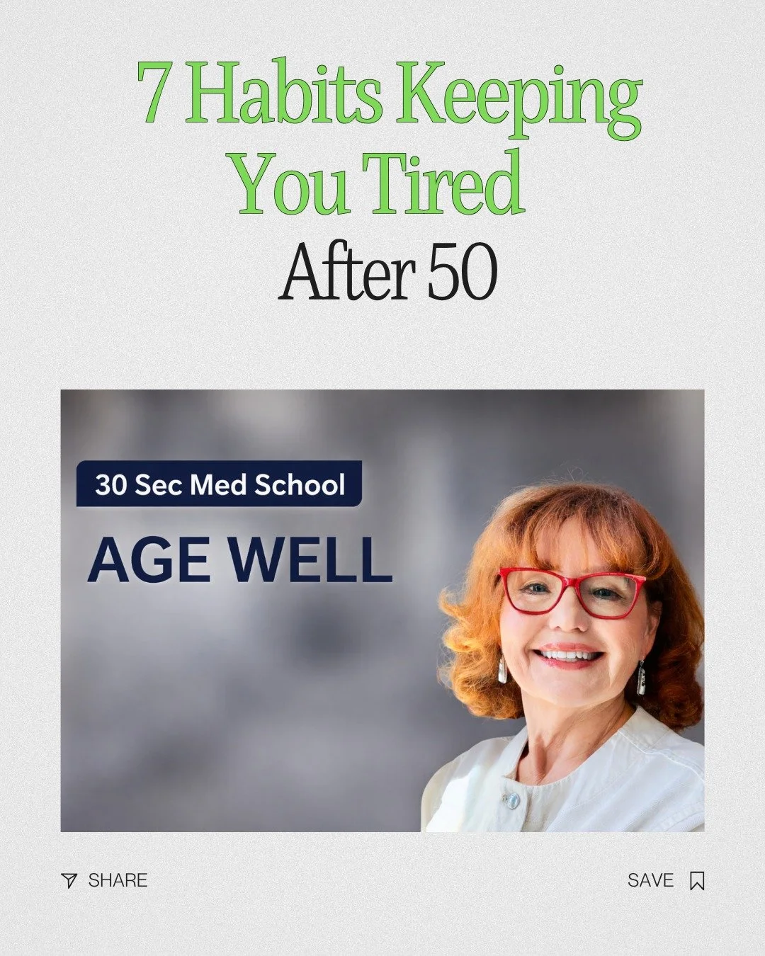 People frequently blame age for fatigue after 50. 
In practice, it is rarely one cause. It is usually a combination of factors&mdash;nutritional, hormonal, metabolic, sleep-related, and often inflammatory.
With age, physiology changes.�Circadian rhyt