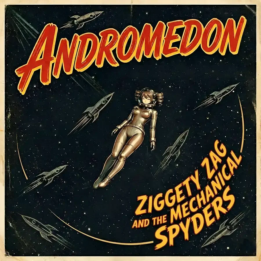 Odisea espacial, glam y disco setentero: Ziggety Zag &amp; The Mechanical Spyders presentan "Andromedon".