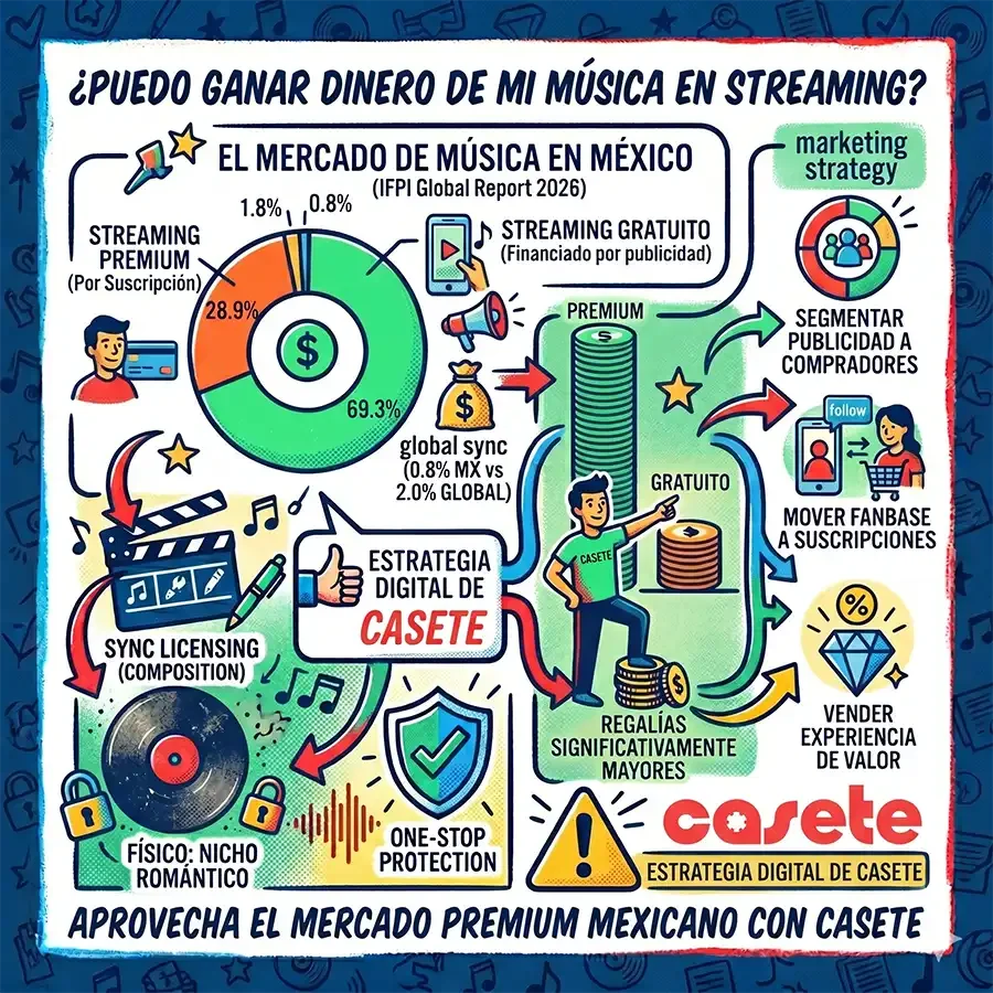 ¿Puedo ganar dinero de mi música en plataformas de streaming?&nbsp;