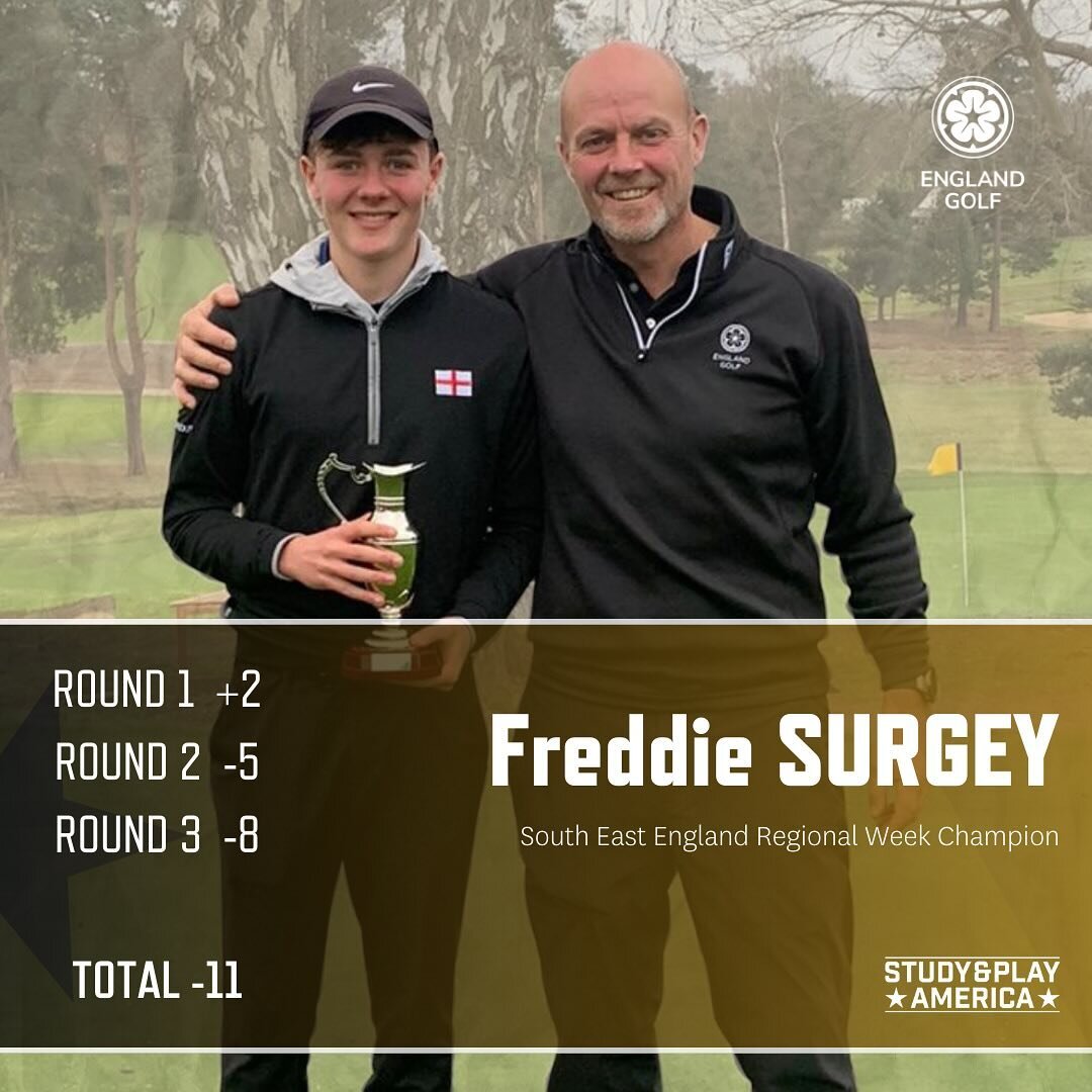 Bringing home the bacon just in time for Christmas 🏆🎄

@freddie.surgey wins the @england.golf Regional Week with an impressive total of -11 over three rounds! 

The lad is just a pure #baller 🔥⛳️