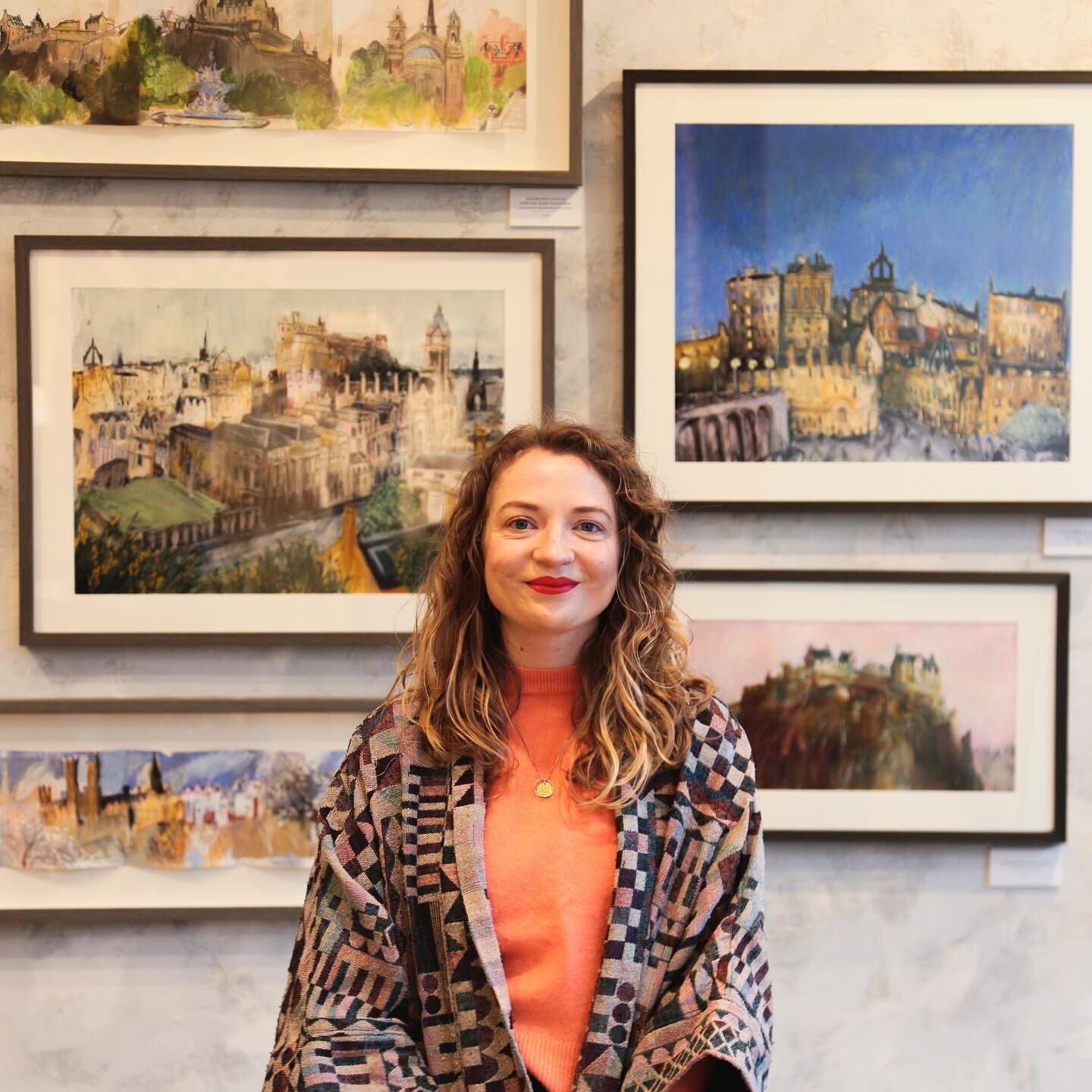 A great big heartfelt thank you to everyone who came along to my exhibition opening last night 🧡
⠀⠀⠀⠀⠀⠀⠀⠀⠀
I&rsquo;ll be very busy over the next few weeks painting new pieces to replace the half that have now sold. Let me know what you think if you 