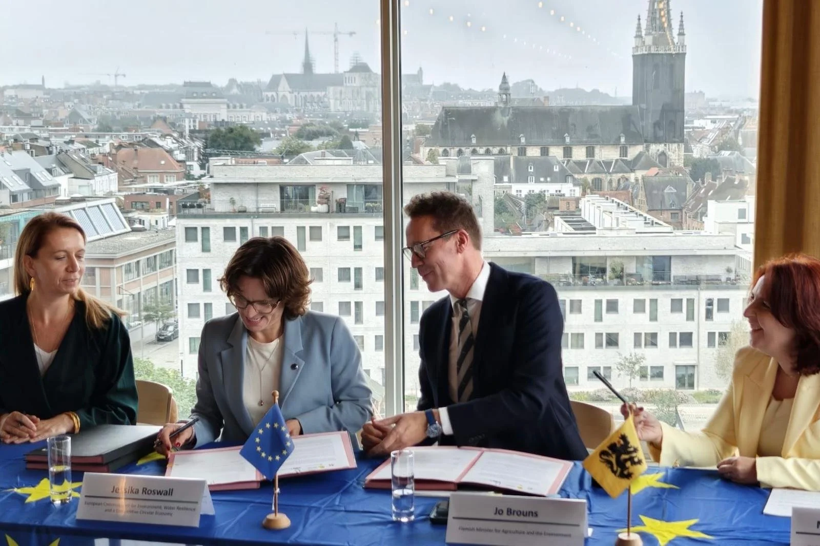 Brouns legt gezamenlijk waterengagement met Europa vast en vraagt Europese doorbraak voor waterhergebruik