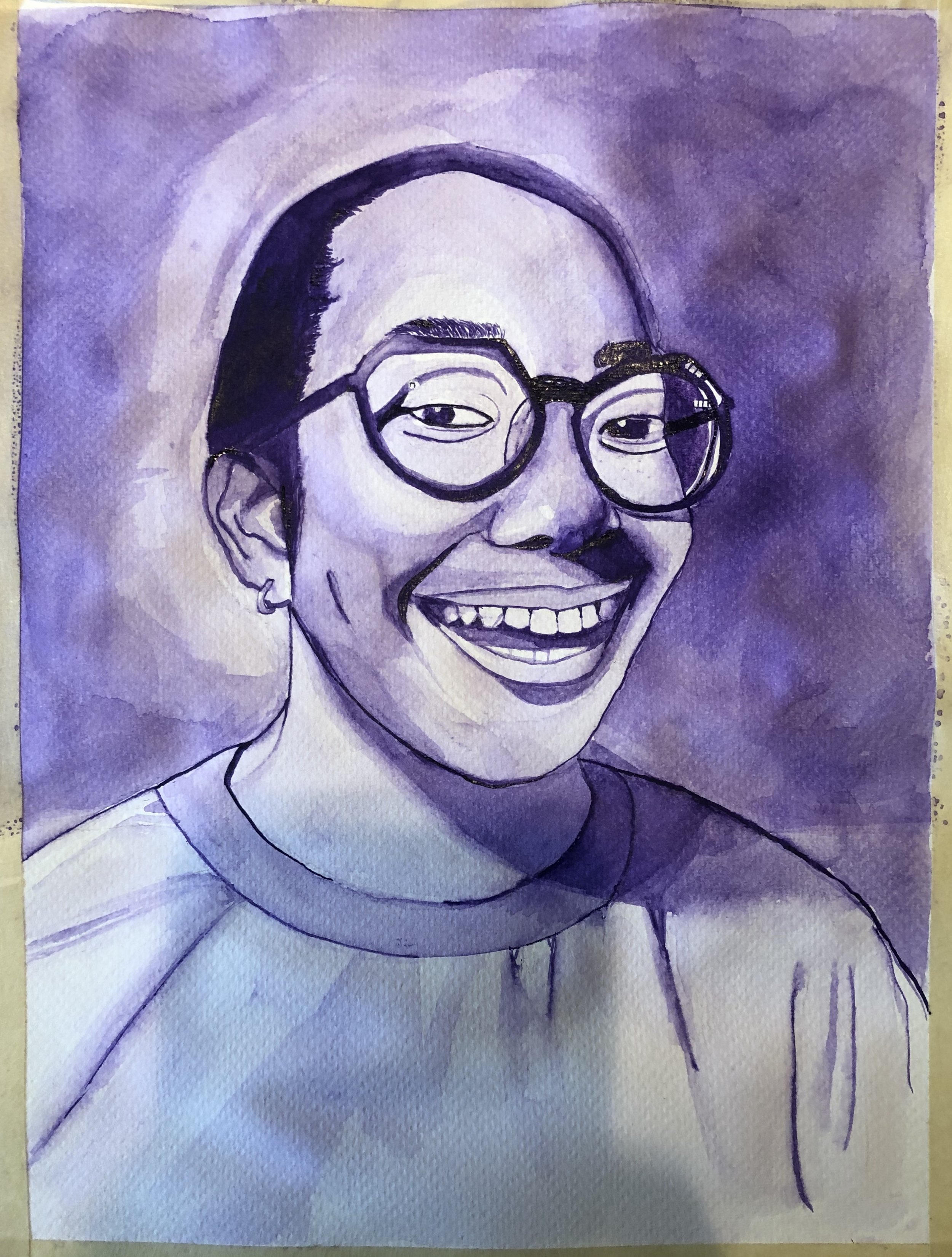 Watercolor Self Portrait