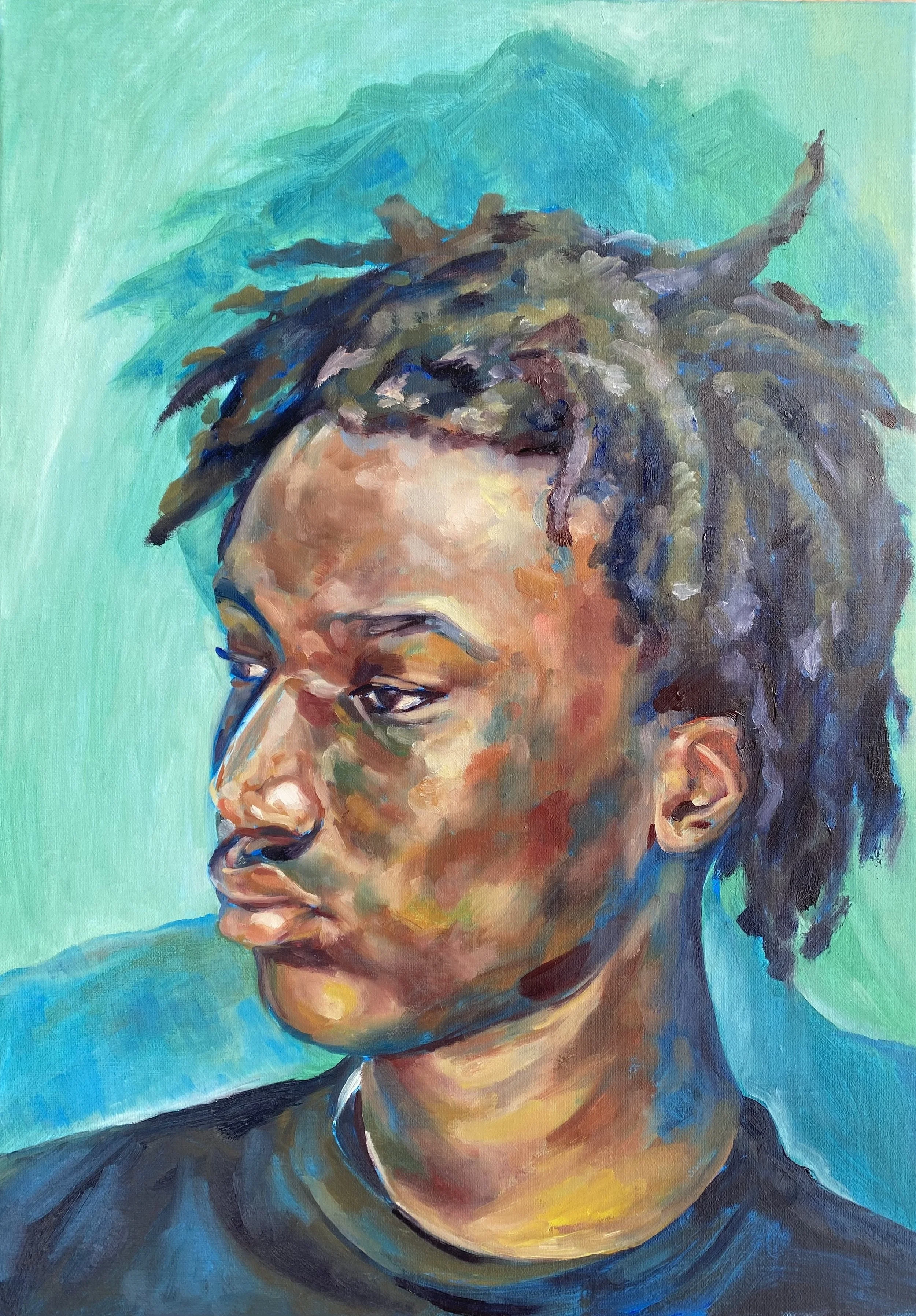 Myron.  Oil on linen, 42 x 59cm, 2026
