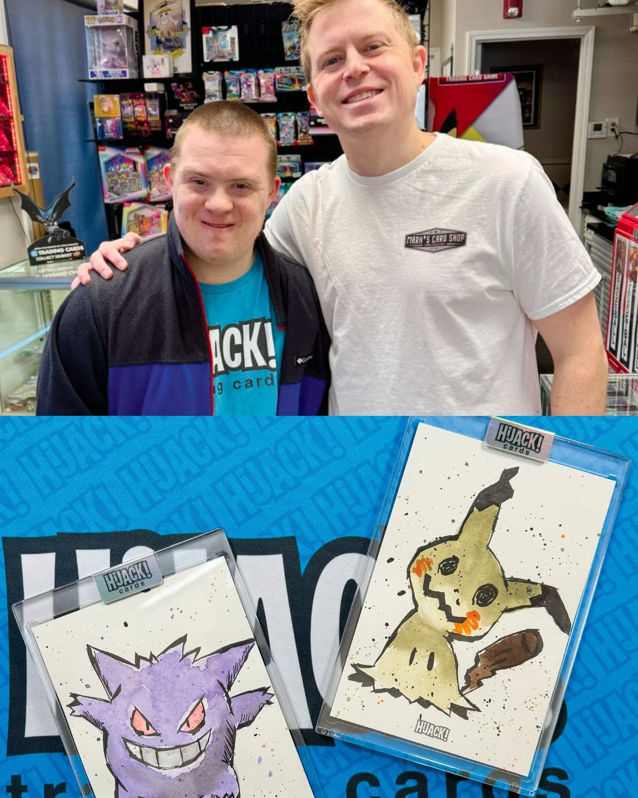 We absolutely LOVE our partnership with @markscardshop in Downers Grove! Recently they have started selling our custom sketch cards what are selling quick! Just dropped off some new ones including these oversized 4"x6" cards! Also as always