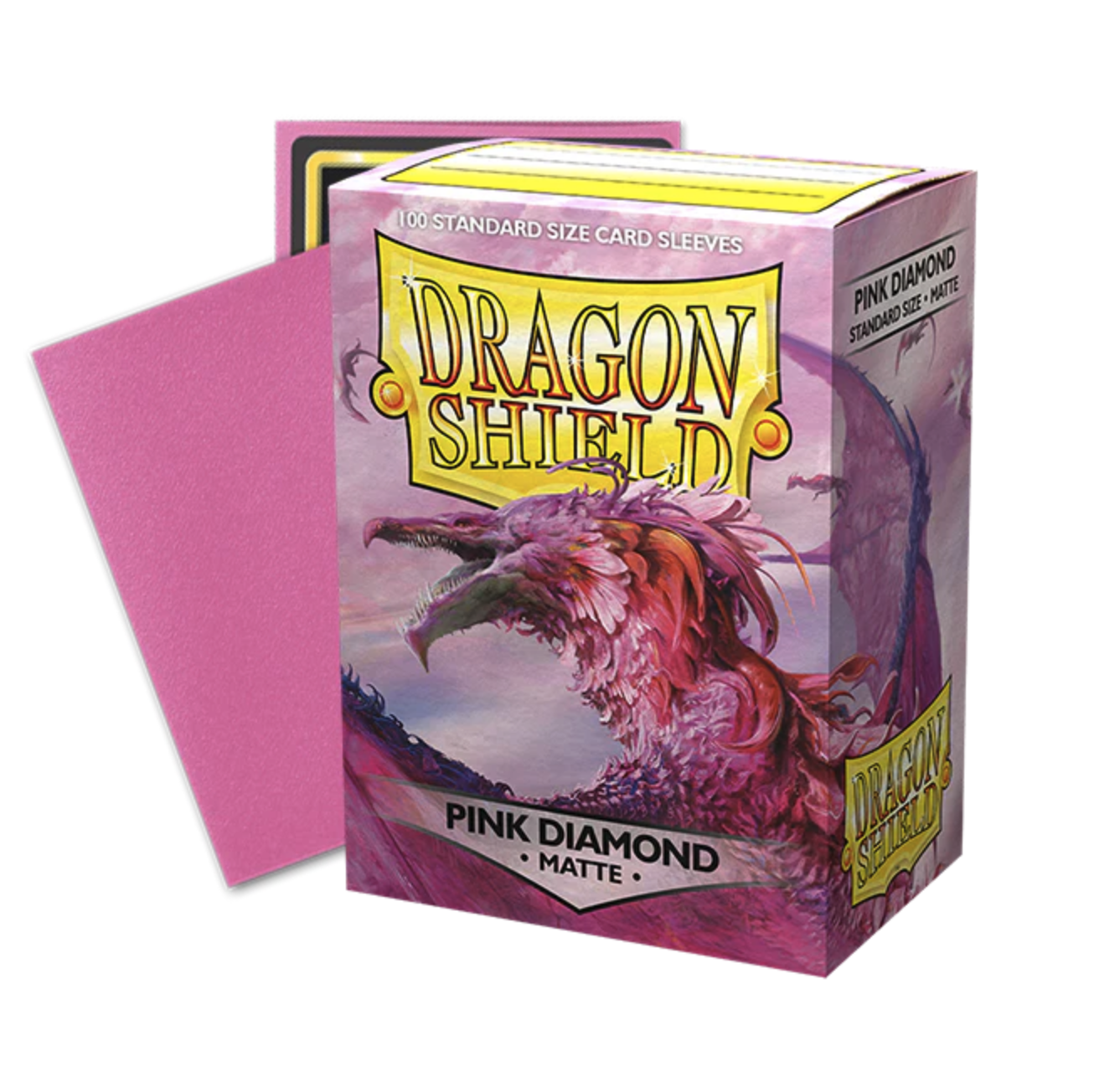 Dragon Shield- Game Sleeves Matte Pink Diamond 100Ct Pack