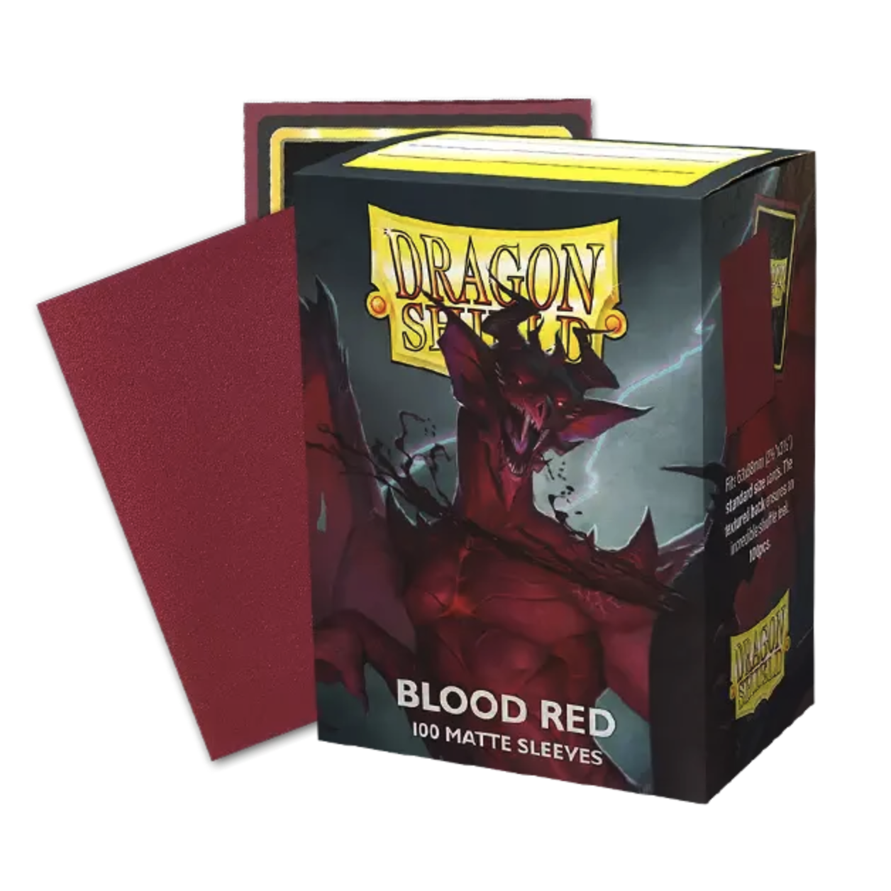 Dragon Shield- Game Sleeves Matte Blood Red 100Ct Pack