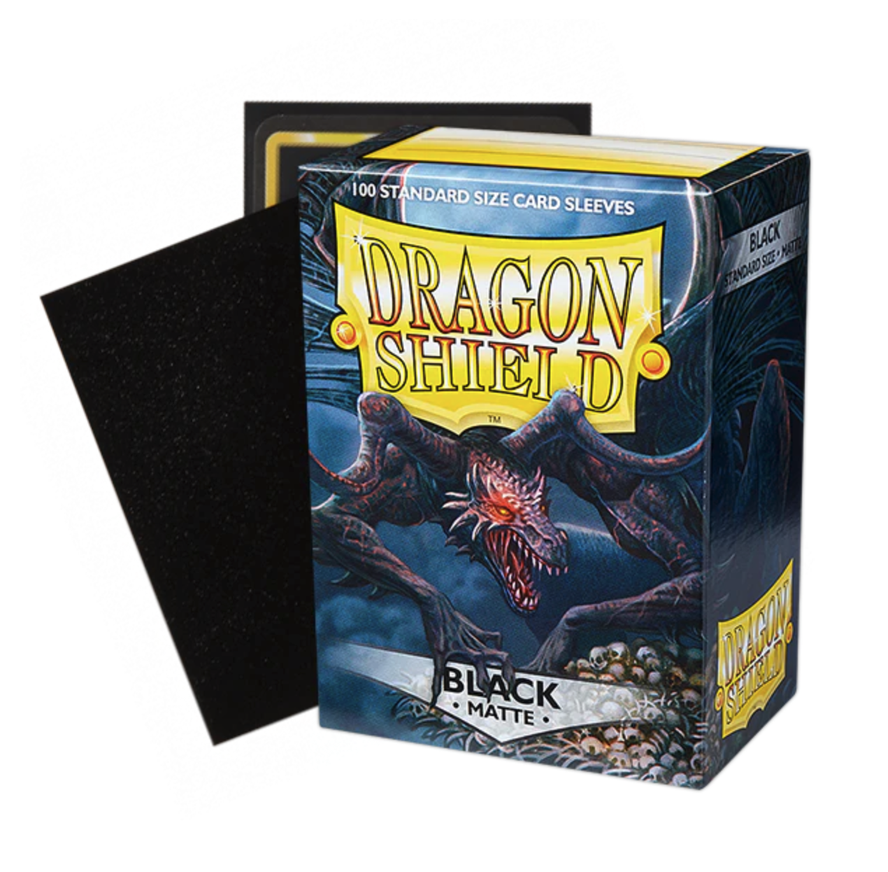 Dragon Shield- Game Sleeves Matte Black 100Ct Pack