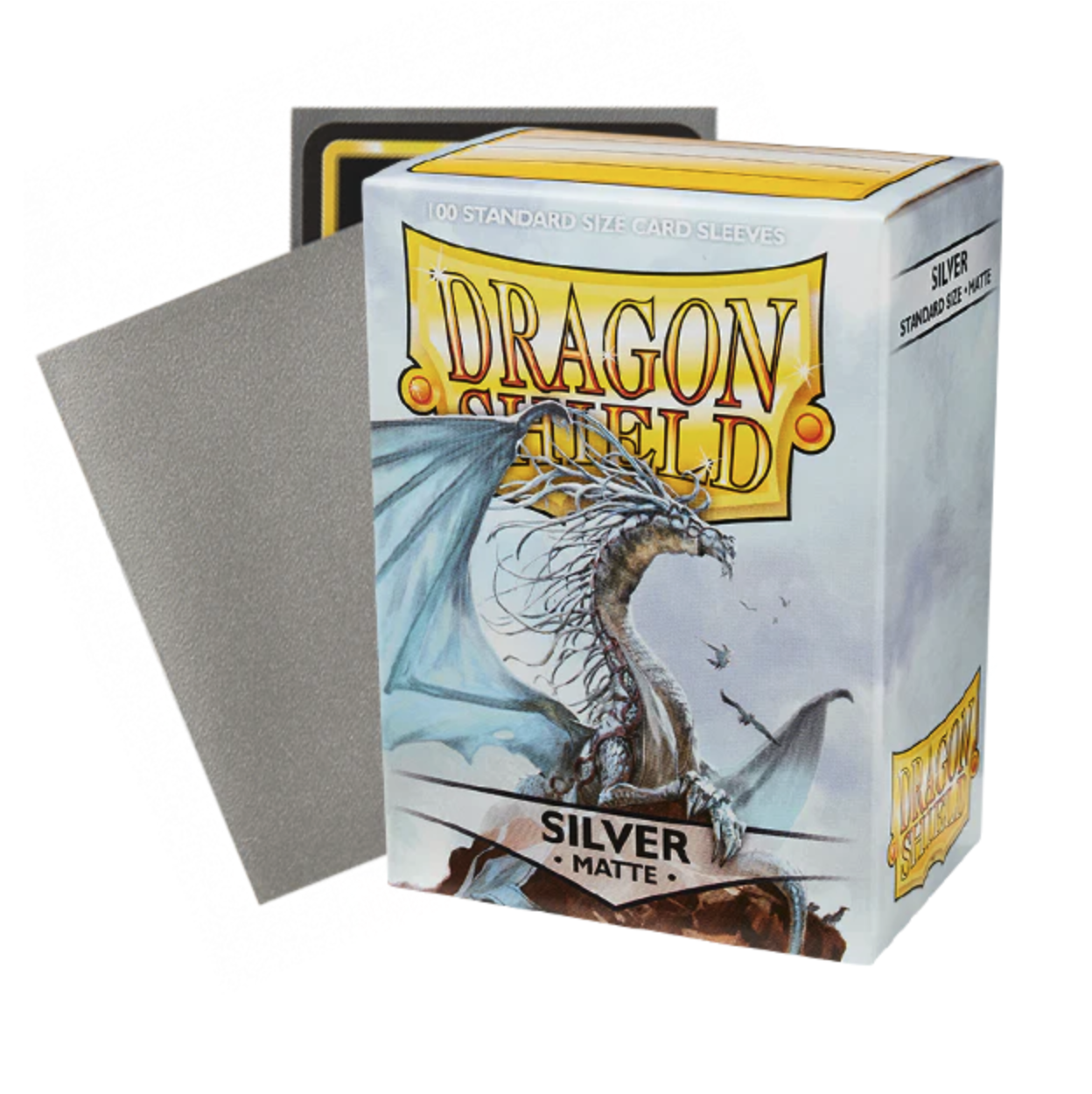 Dragon Shield- Game Sleeves Matte Silver 100Ct Pack