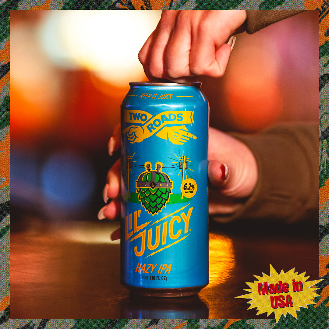 Pop the top on a champion&rsquo;s choice! 🍺

The Lil&rsquo; Juicy Hazy IPA from @tworoadsbrewing is a tropical blast of orange, lemon-lime, and florals in every sip! 🌴🍊

Sport &amp; Leisure
📍 108 N Main St. Providence RI

#sportandleisure #pvd #p