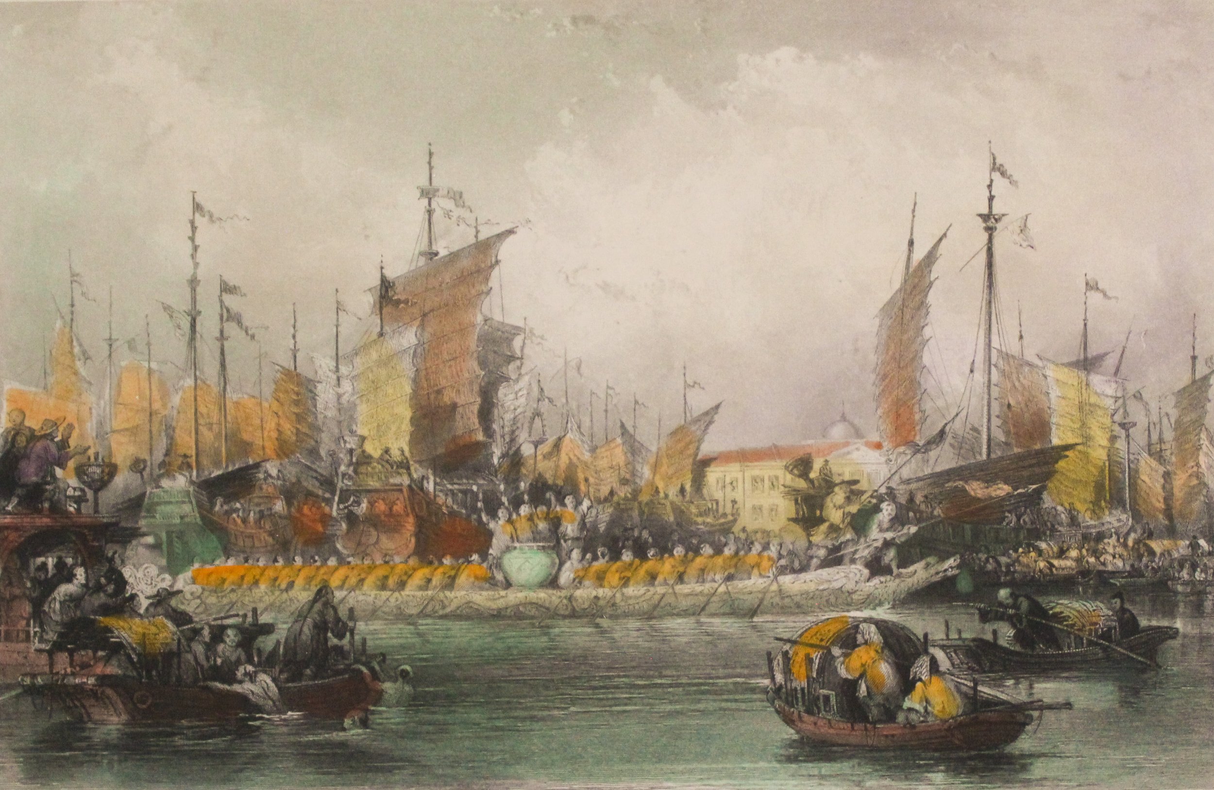 Thomas Allom (English 1804-1872), "Festival of the Dragon-Boat" 1843, Engraving, Gift of Ann Countryman