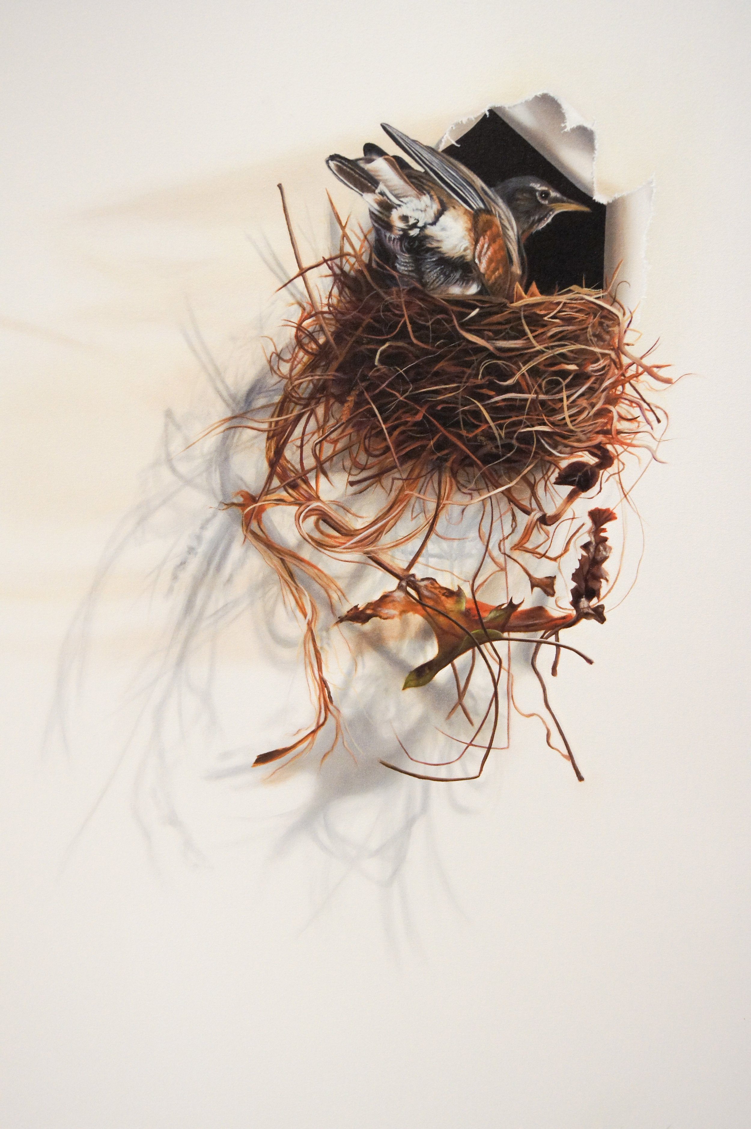 Camille Engel (American 1955) “Trespasser”, 2009, oil on canvas, gift of Mike and Linda Tilton, 2015 (40’’ H x 30’’ W) 