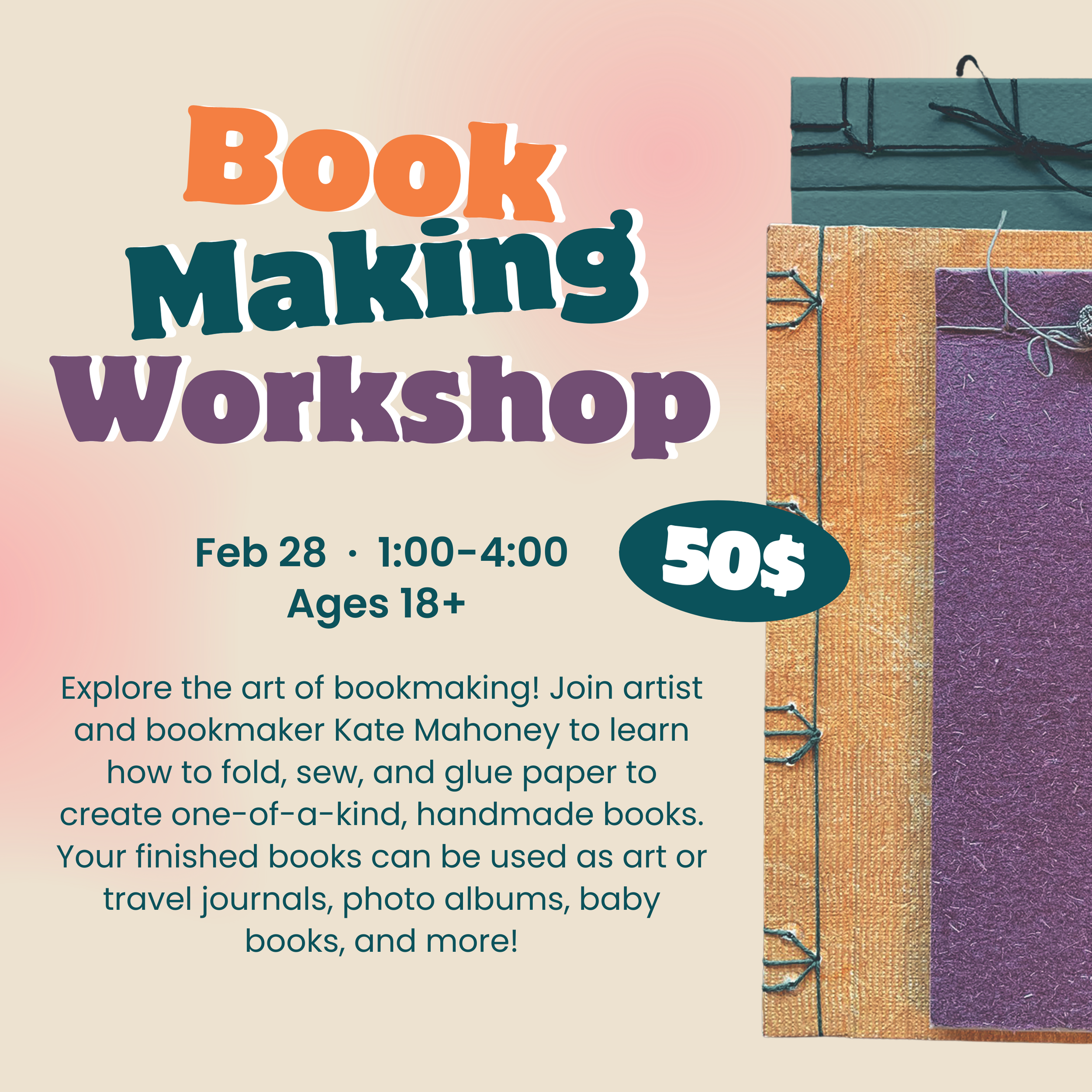Help Book Making Book Making Workshop - Odessa Arts