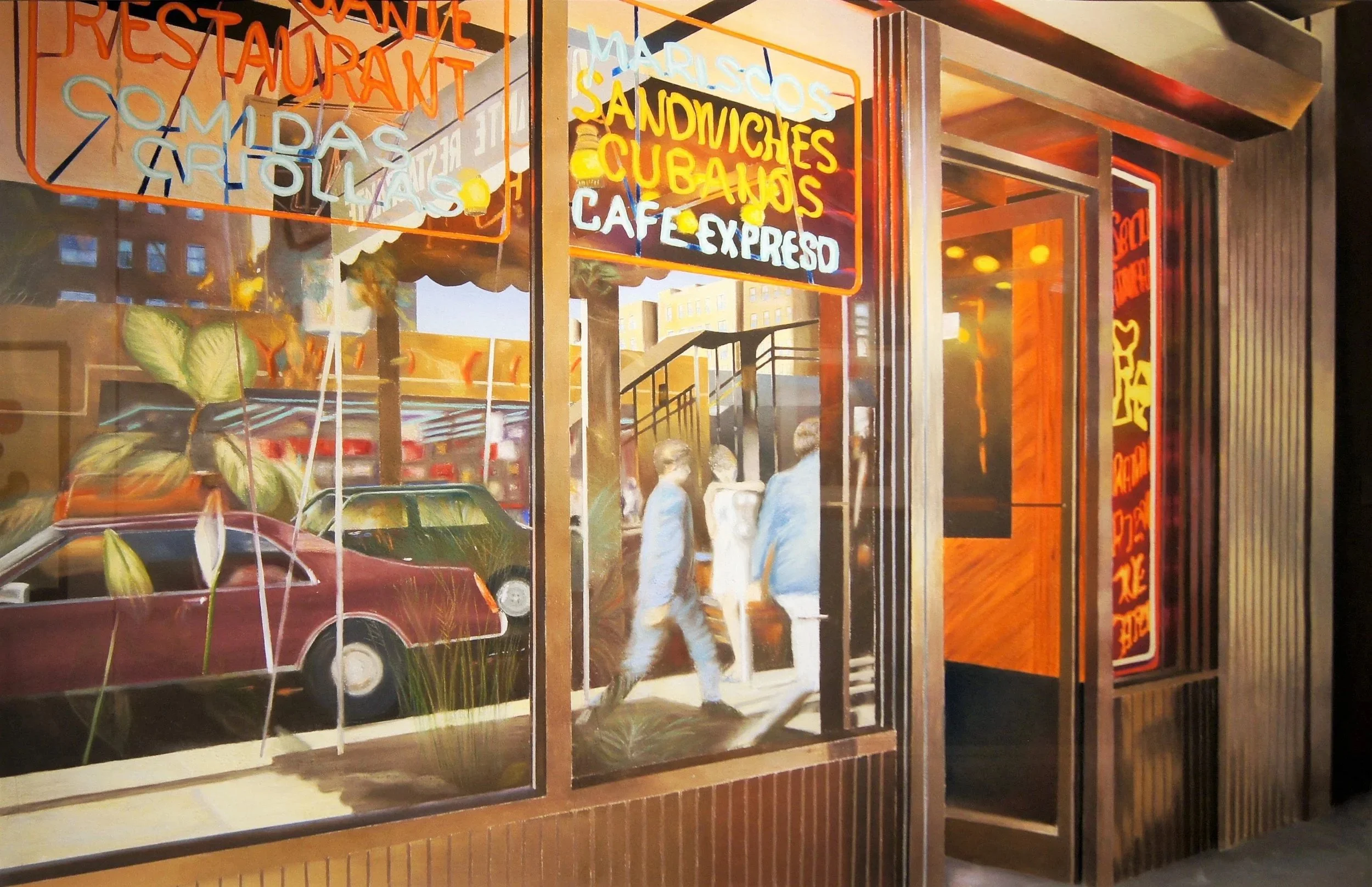 Elena Borstein (American 1946), “Mariscos”, 1986, pastel and acrylic on paper, gift of Mike and Linda Tilton, 2015 (43 3/4'' H x 63 3/4'' W)