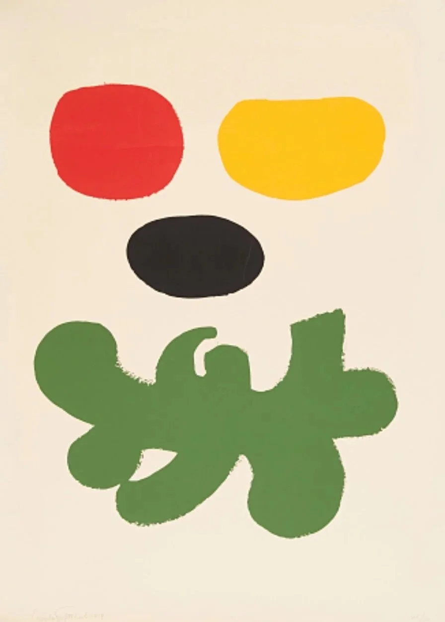 Adolph Gottlieb (American 1903-1974) “Levitation”, 1969, edition 82 of 90, serigraph on paper, museum purchase, 2001 (29’’ H x 21’’ W) 