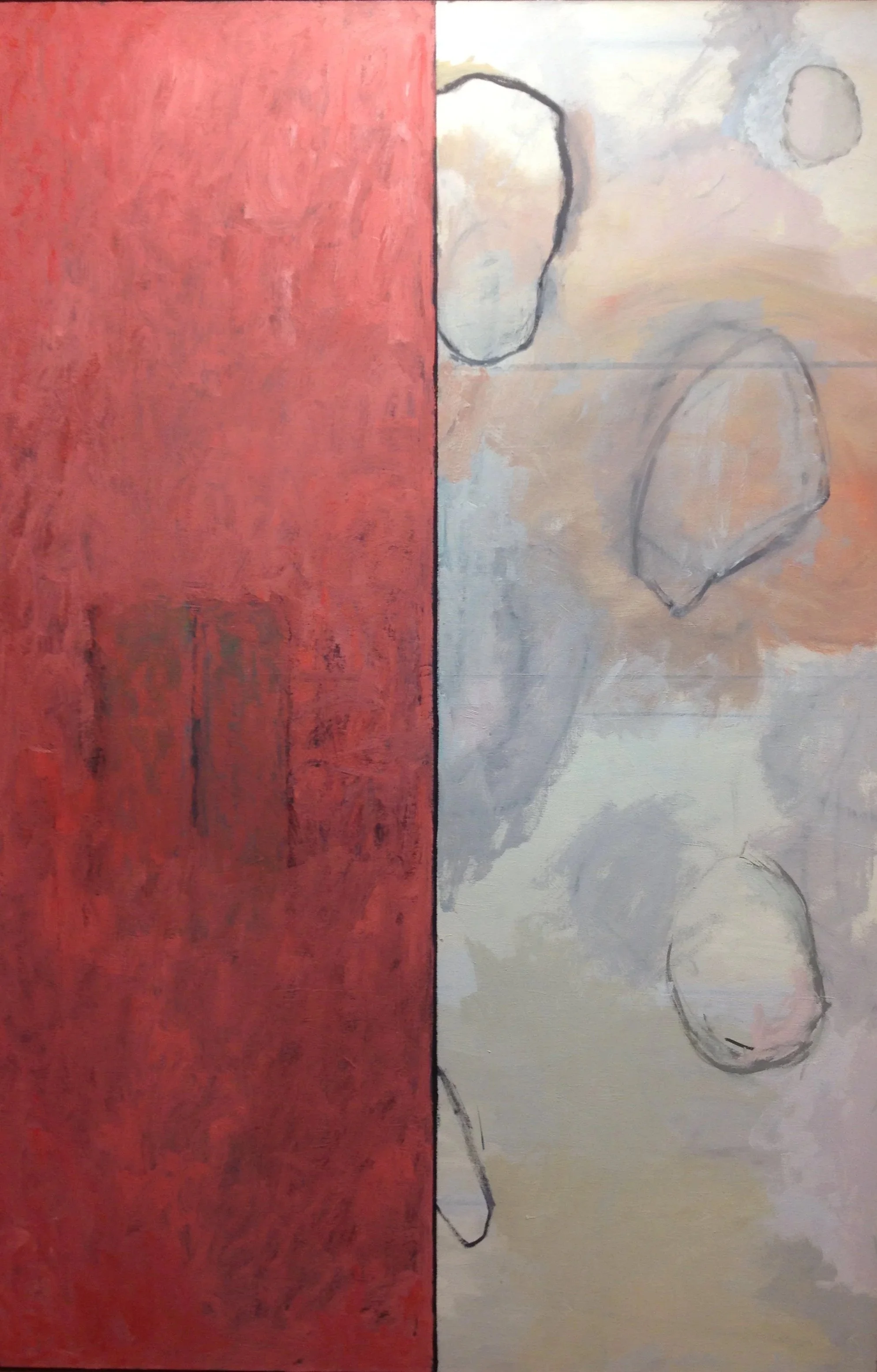 Royce Howes (American 1950) “untitled”, 1982, oil on canvas, gift of the Edward R. Broida Bequest, 2008 (72’’ H x 48’’ W) 