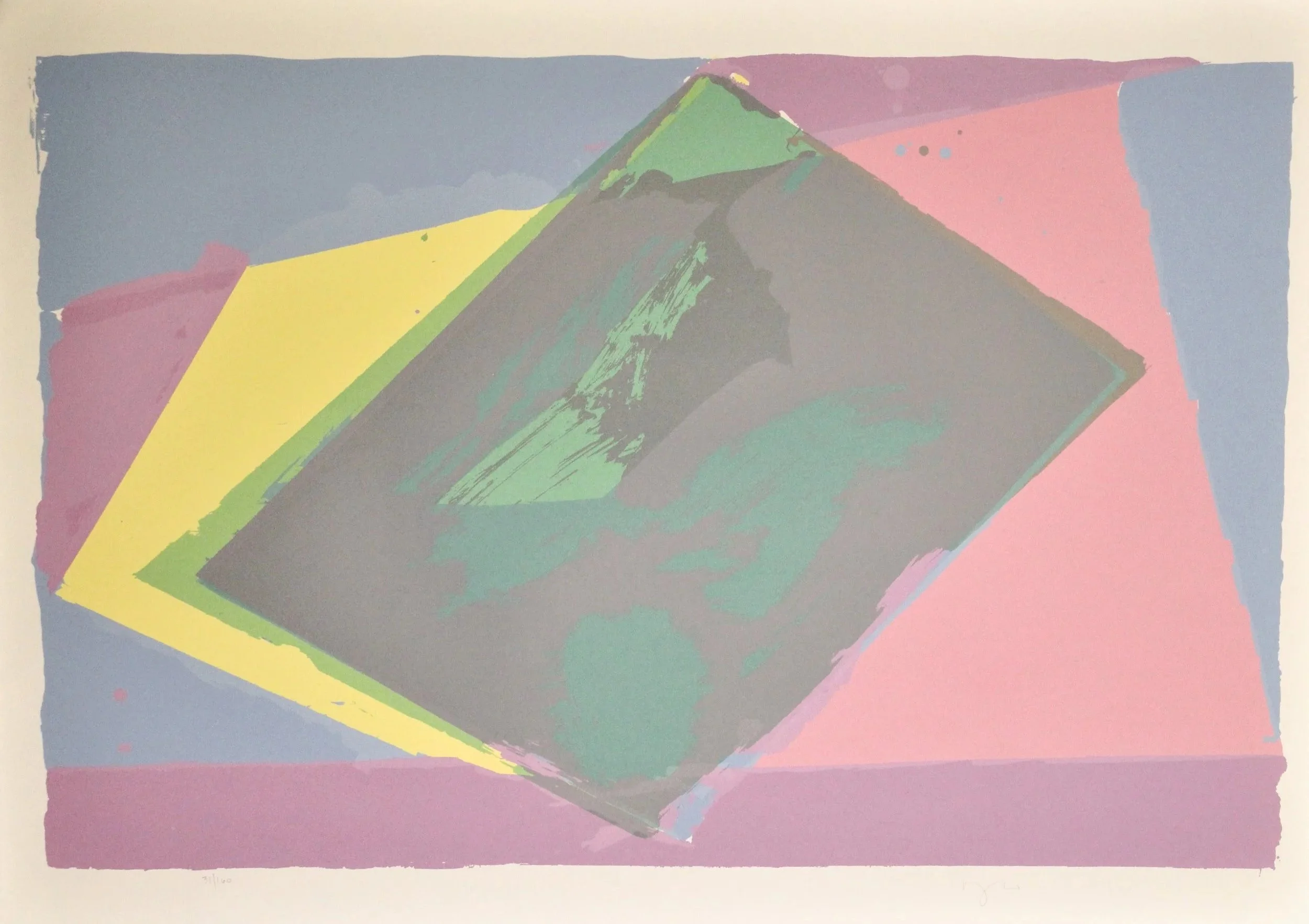Darryl Hughto (American 1943) “Untitled”, 1979, edition 31 of 160, screenprint on paper, gift of Mike and Linda Tilton, 2018 (30’’ H x 42’’ W) 